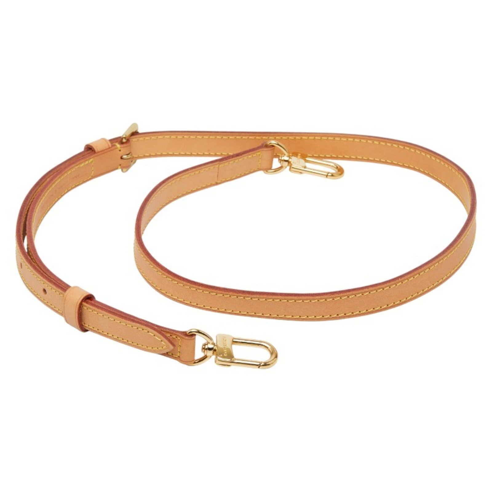 Louis Vuitton Women's Shoulder Strap Beige Leather Louis: Louis Vuitton Women's Shoulder Strap Beige Leather Louis Brown leather shoulder strap from Louis Vuitton, measuring 101.5cm in length and 1.5cm in width, bearing a signature. Item Specifics: Brand: