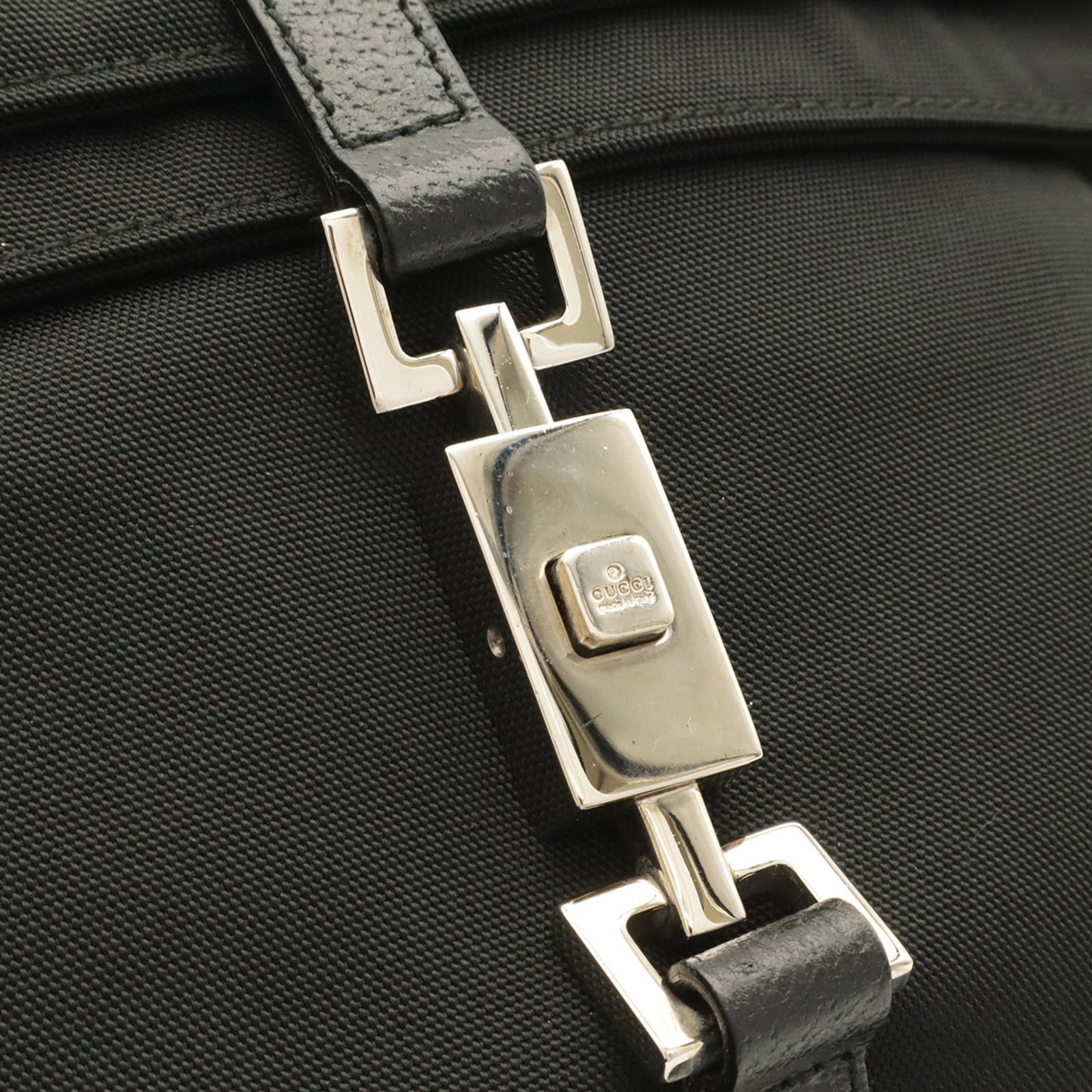 Nylon Leather Backpack Gucci - 6