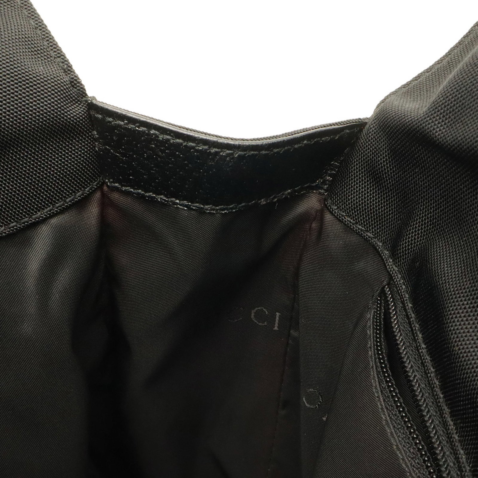 Nylon Leather Backpack Gucci - 9