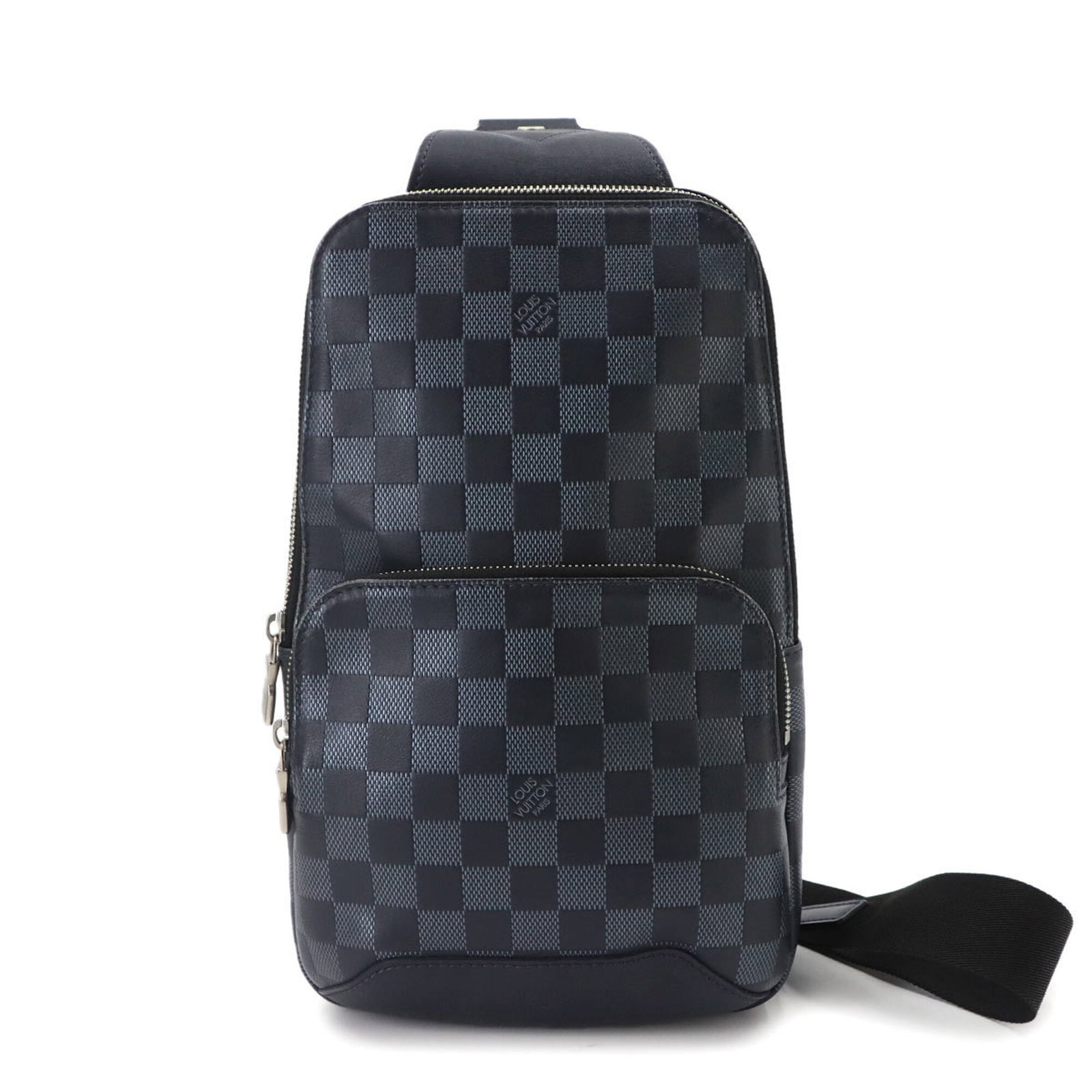 Infini Damier Sling Bag Shoulder Louis Vuitton: Infini Damier Sling Bag Shoulder Louis Vuitton Damier Infini Sling Bag by Louis Vuitton features a classic design with a timeless Damier Canvas and Infini pattern, perfectly balanced by a sleek navy