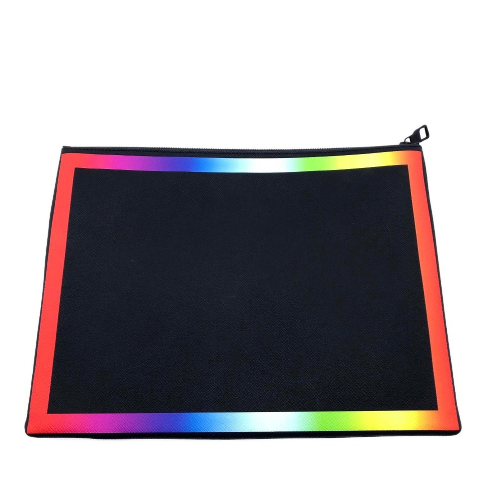 Vuitton Taiga Leather Clutch Bag: Vuitton Taiga Leather Clutch Bag Taiga leather provides a rich, dark Noir hue to this Louis Vuitton clutch bag, measuring 27cm x 35.5cm x 1.5cm. The bag comes with a dust bag for added protection,