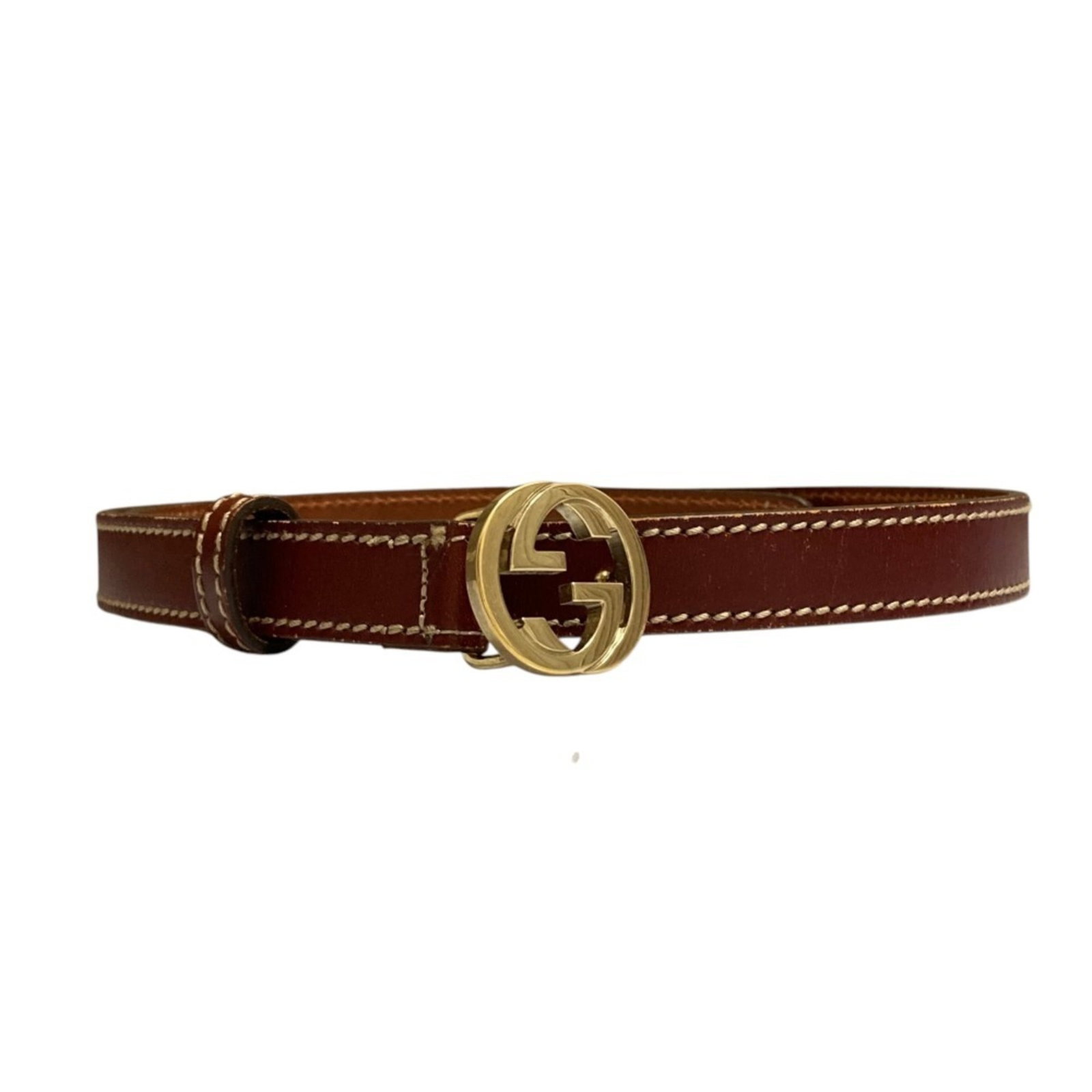 Standard Belt Gucci: Standard Belt Gucci Brown standard belt with 98cm length and 2cm width, made by Gucci. This belt features a classic design with a signature from the artist. Item Specifics: Brand: Gucci MPN: 152614