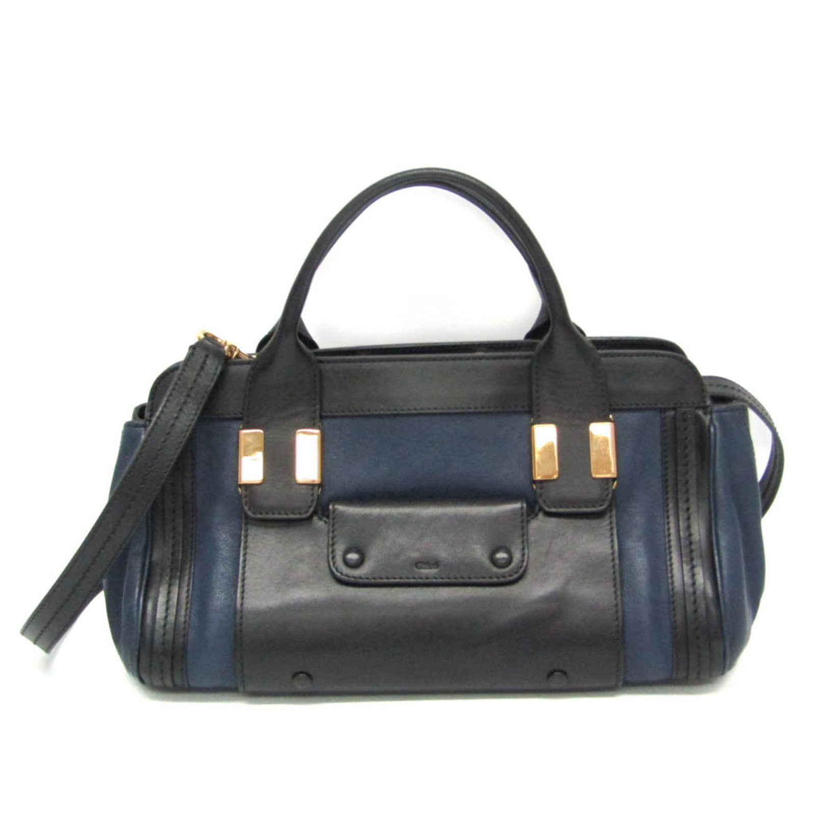 Handbag Leather Shoulder Bag Chlo: Handbag Leather Shoulder Bag Chlo The Chlo Alice leather shoulder bag is a stylish and sophisticated accessory, crafted from high-quality leather and featuring a sleek black or navy color. Measuring