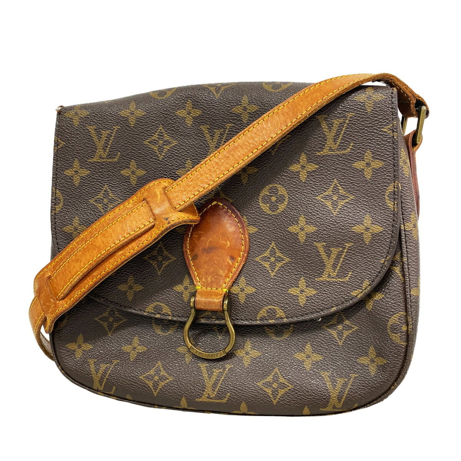 Shoulder Bag by Louis Vuitton: Shoulder Bag by Louis Vuitton Brown Louis Vuitton shoulder bag with classic design, measuring 23cm x 24cm x 7cm. This stylish bag features a timeless combination of functionality and elegance, making