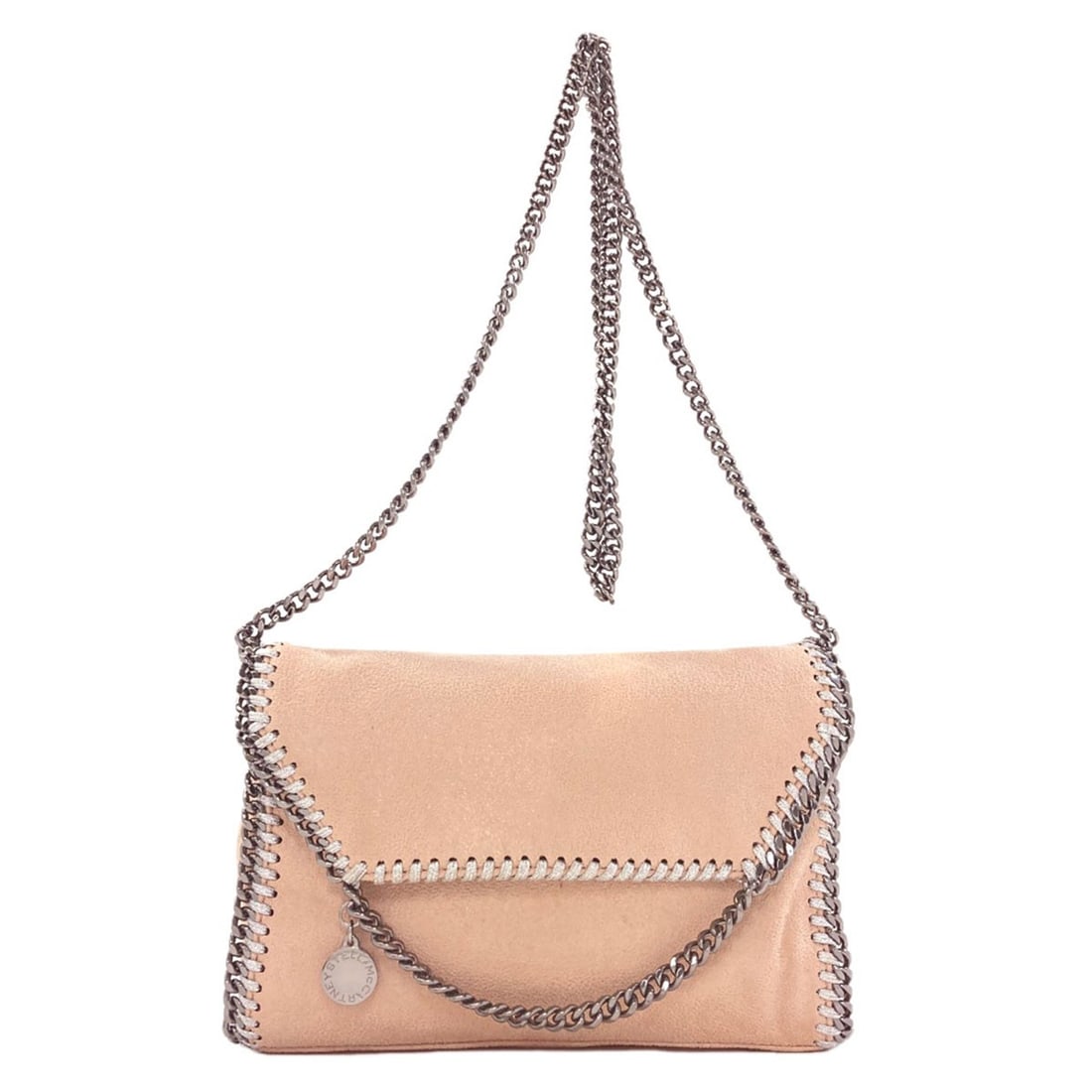 Falabella McCartney Stella Handbag Polyester: Falabella McCartney Stella Handbag Polyester Pink Falabella McCartney Stella Handbag made from Polyester. This handbag features a signature and is made from a durable Polyester material. The pink