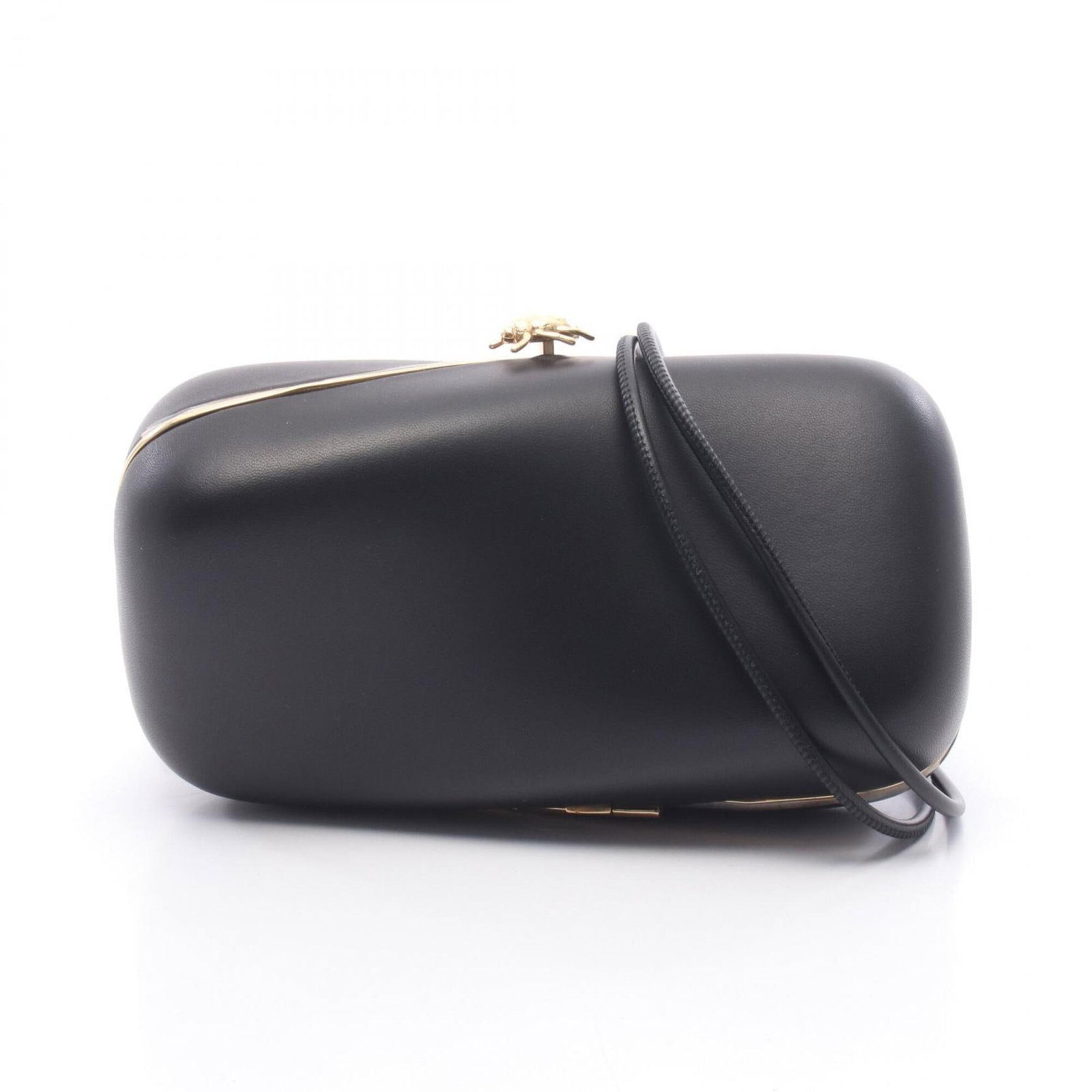 Shoulder Bag Leather Loewe Handbag: Shoulder Bag Leather Loewe Handbag Black leather shoulder bag from Loewe, featuring a sleek 10.5cm x 19cm x 6cm design. The bag's classic style and premium leather construction make it a timeless acce