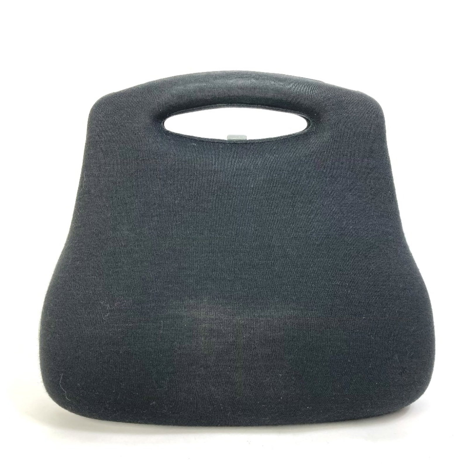 Handbag Cloth Chanel: Handbag Cloth Chanel Black Cloth Chanel Handbag. Measuring 25cm x 22cm x 11cm, this 9.8 x 8.7 x 4.3 inch handbag features a classic design. The cloth material and signature Chanel style make this a