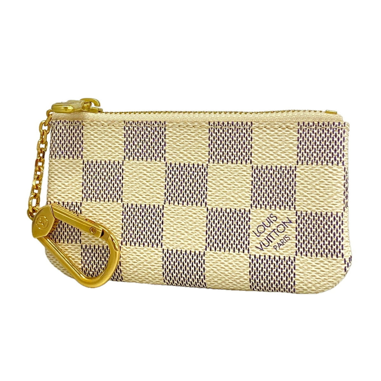 Louis Vuitton Coin Purse/ Coin Case: Louis Vuitton Coin Purse/ Coin Case White Louis Vuitton coin purse/coin case with precise measurements. Made with the iconic monogram pattern, this compact case is designed to hold coins and small