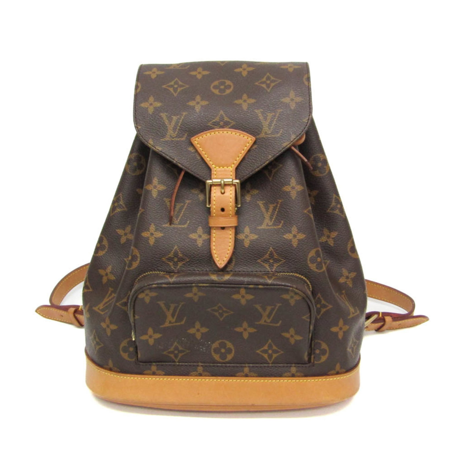 Vuitton Louis Monogram Backpack: Vuitton Louis Monogram Backpack The Vuitton Louis Monogram Backpack is a stylish and functional accessory from the iconic French brand. Featuring the signature Montsouris MM M51136 design, this brown