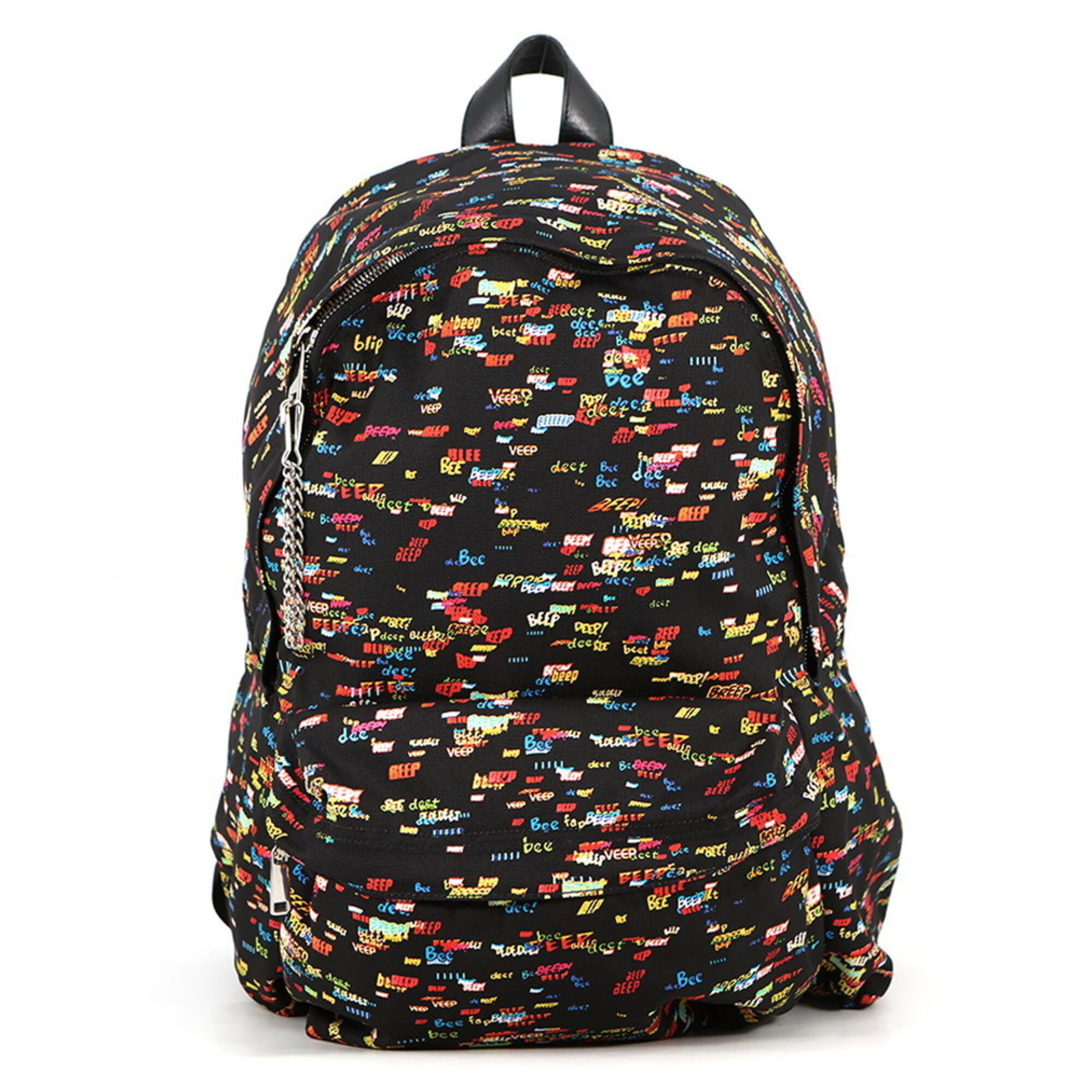 Canvas Leather Backpack Celine: Canvas Leather Backpack Celine Canvas Leather Backpack Celine is a stylish and functional bag made from high-quality canvas and leather materials, with a sleek black and multi-color design. The bag