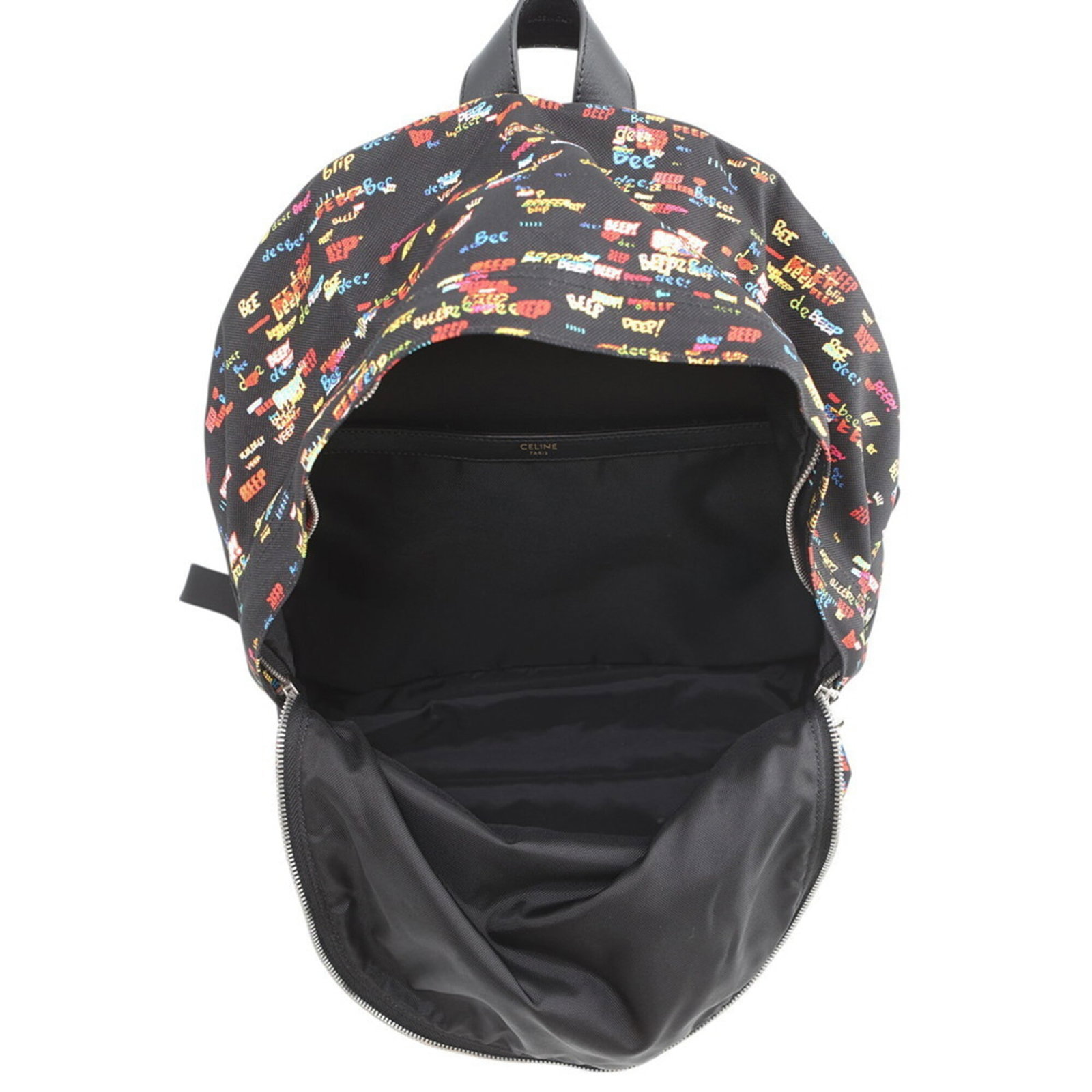 Canvas Leather Backpack Celine - 5