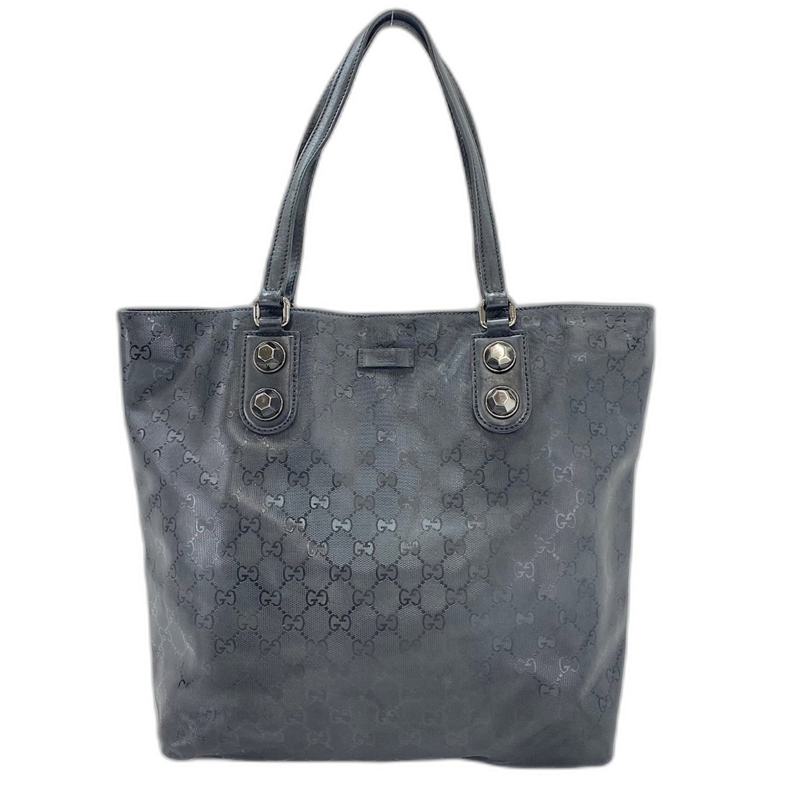 Bag Tote Gucci: Bag Tote Gucci Bag Tote Gucci is a classic black tote bag with a 27cm x 30cm x 10cm size, 43cm strap length, and no serial number on the body. This unisex bag features a sleek design and a durable