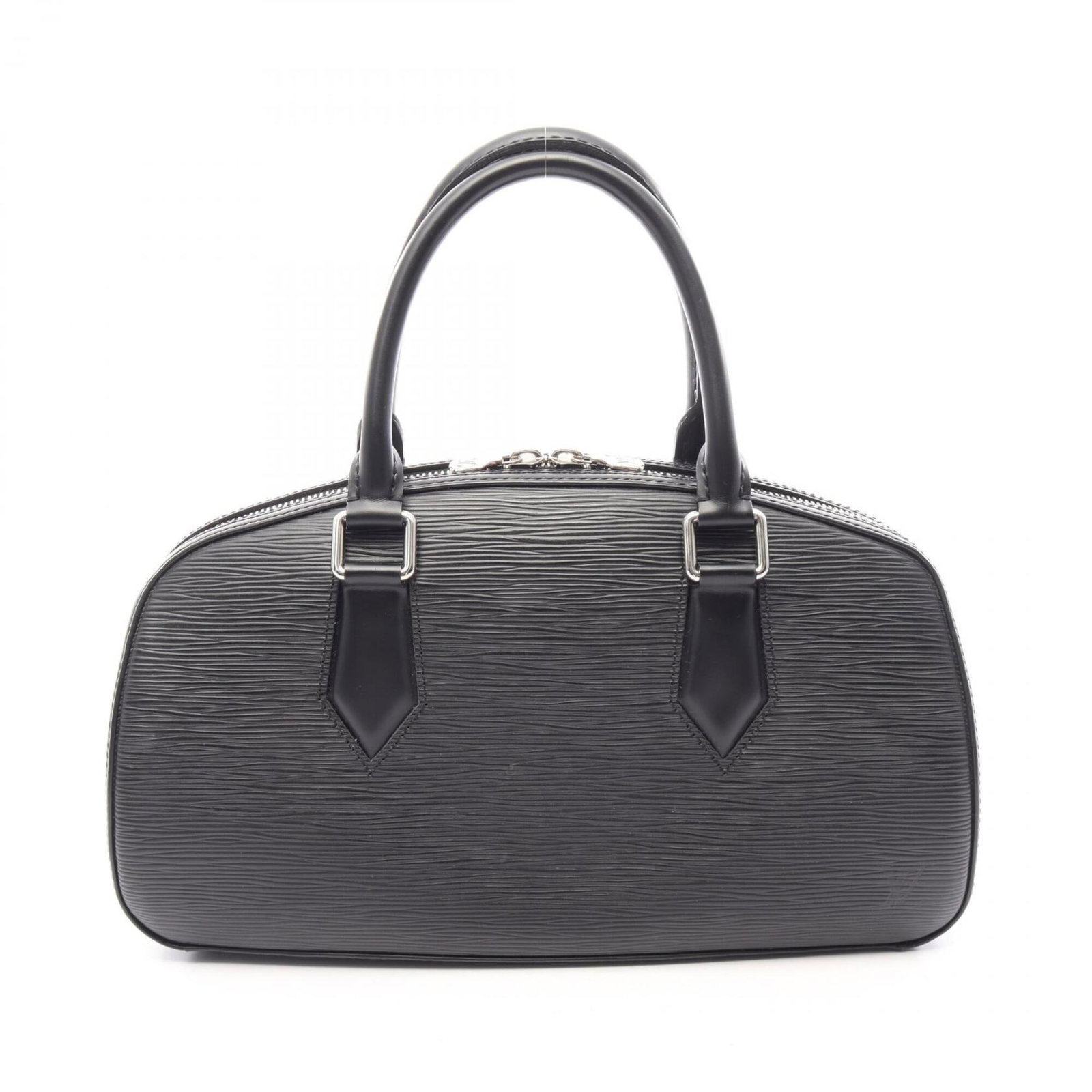 Handbag Leather Louis Vuitton: Handbag Leather Louis Vuitton Black Leather Louis Vuitton Handbag with Classic Design. Measuring 18cm x 32cm x 10cm, this stylish handbag features high-quality leather construction and a timeless