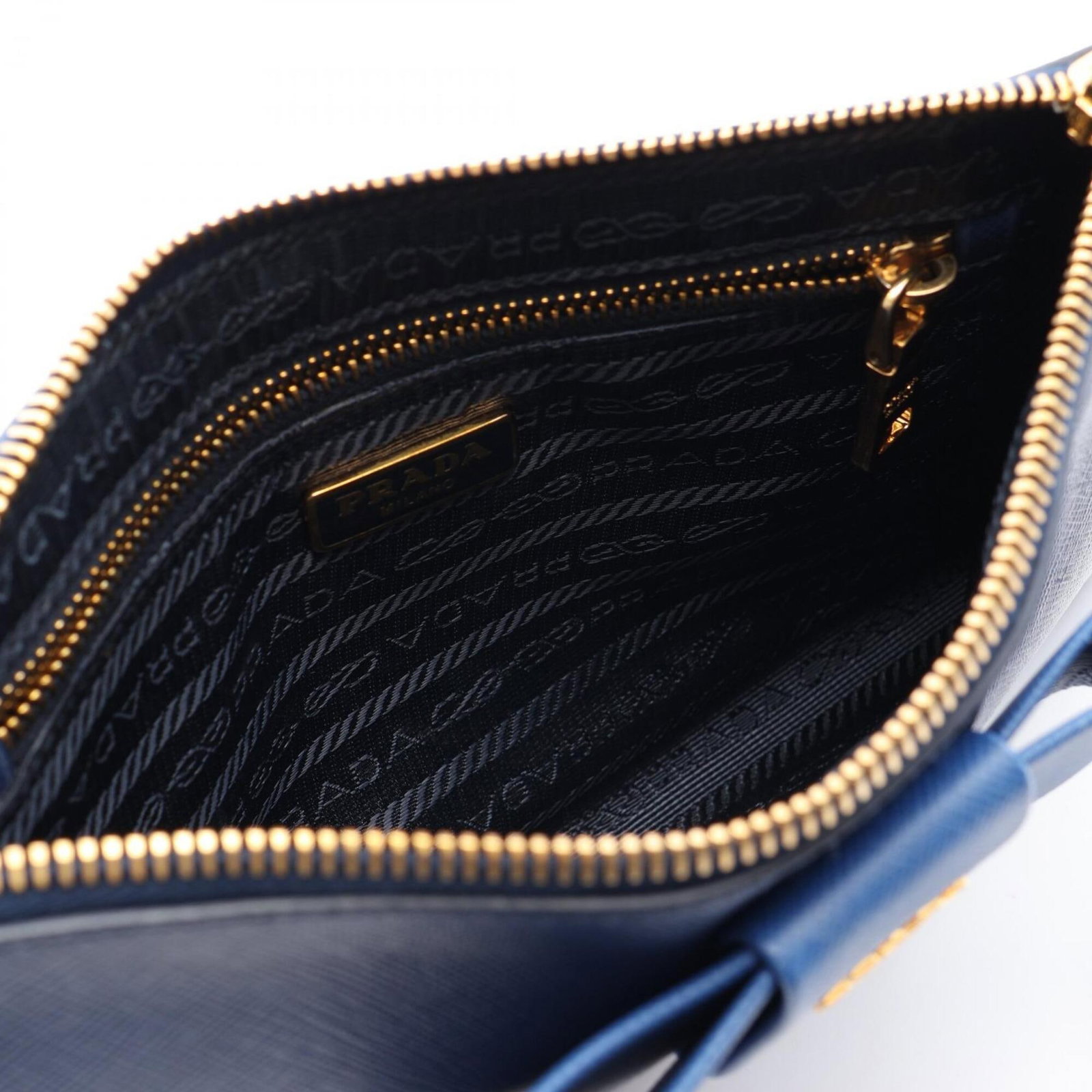 Pouch Handbag Leather Prada - 3