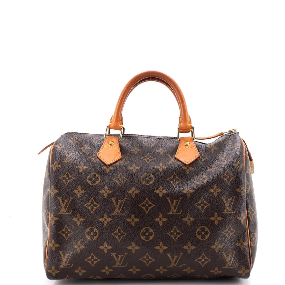 Monogram Canvas Louis Vuitton Speedy Handbag: Monogram Canvas Louis Vuitton Speedy Handbag Brown Monogram Canvas Louis Vuitton Speedy Handbag for Sale. This 30cm Speedy Handbag features a classic monogram canvas exterior with brown leather