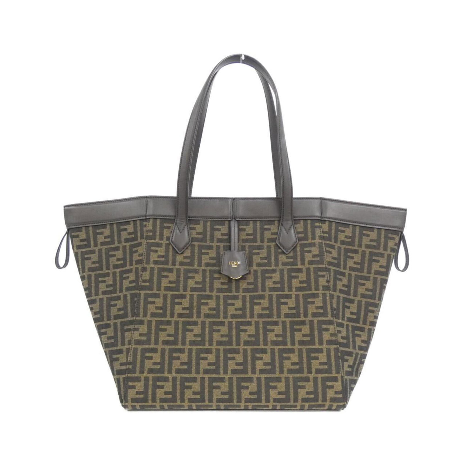 Shoulder Bag Fendi Canvas Leather: Shoulder Bag Fendi Canvas Leather Canvas and leather combine in this Fendi shoulder bag, featuring calfskin leather and gold hardware. The bag measures 31cm x 55cm x 16cm and is made from canvas and