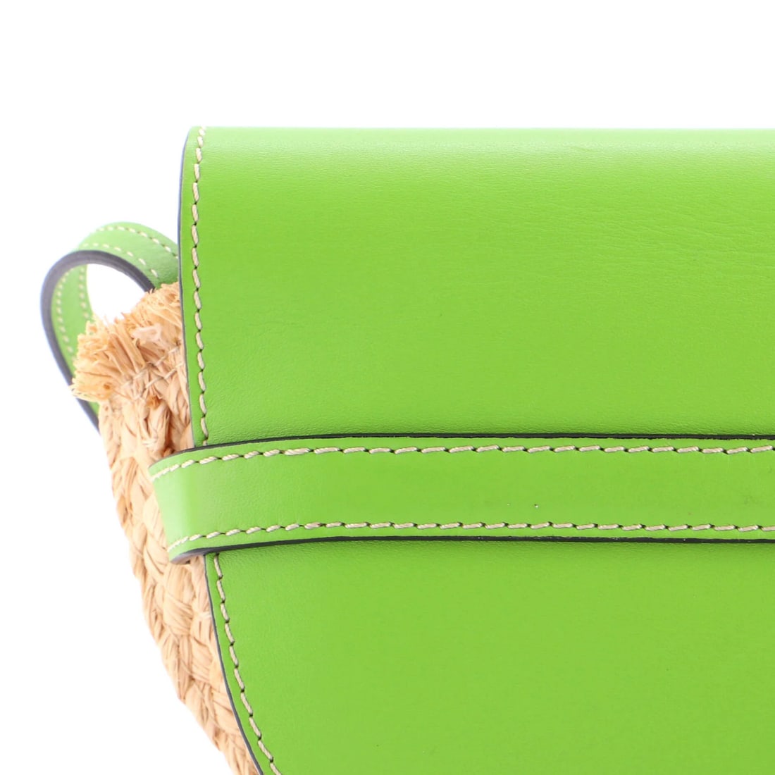 Gate Leather Shoulder Leather Mini Raffia - 6