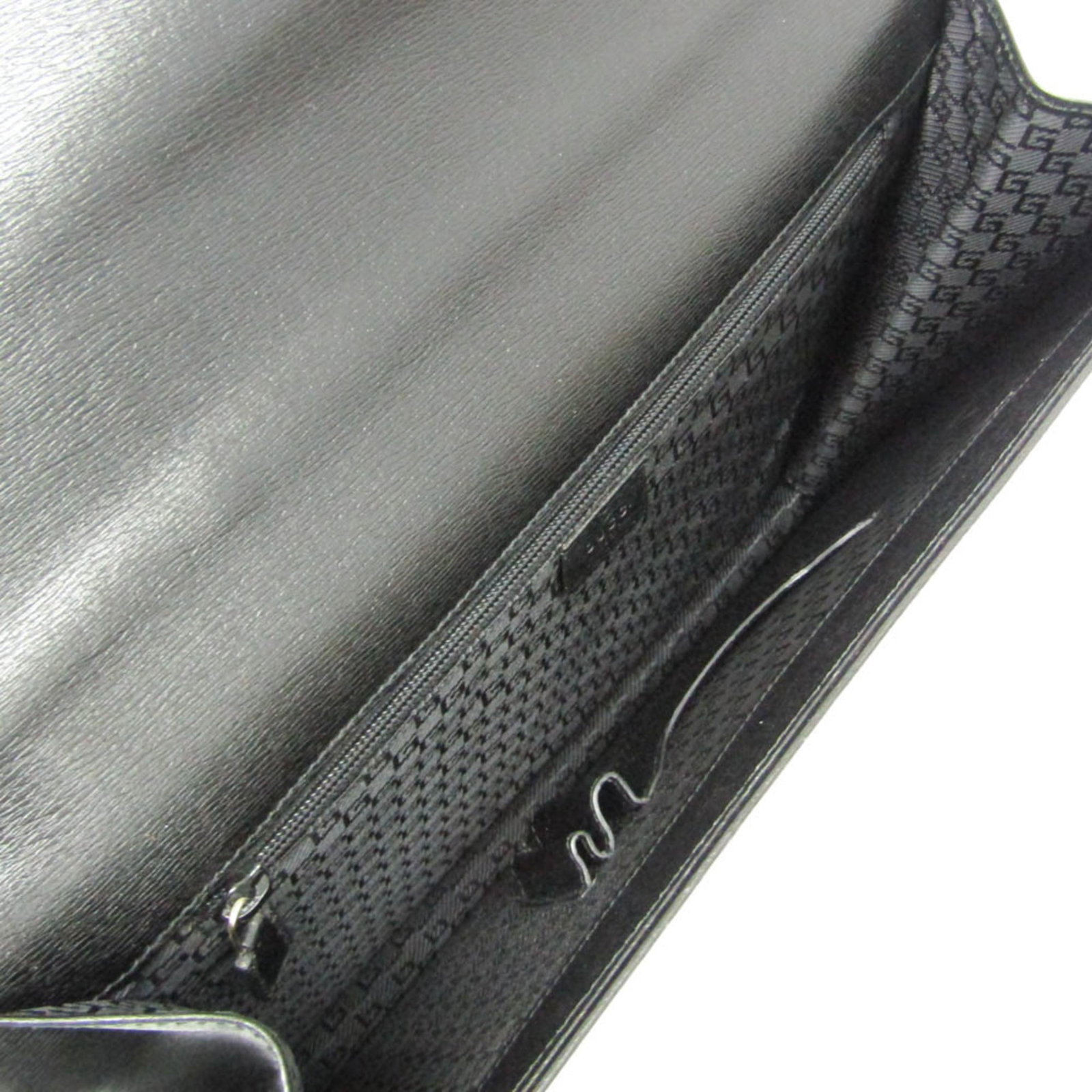 Case Briefcase Document Leather Gucci - 3