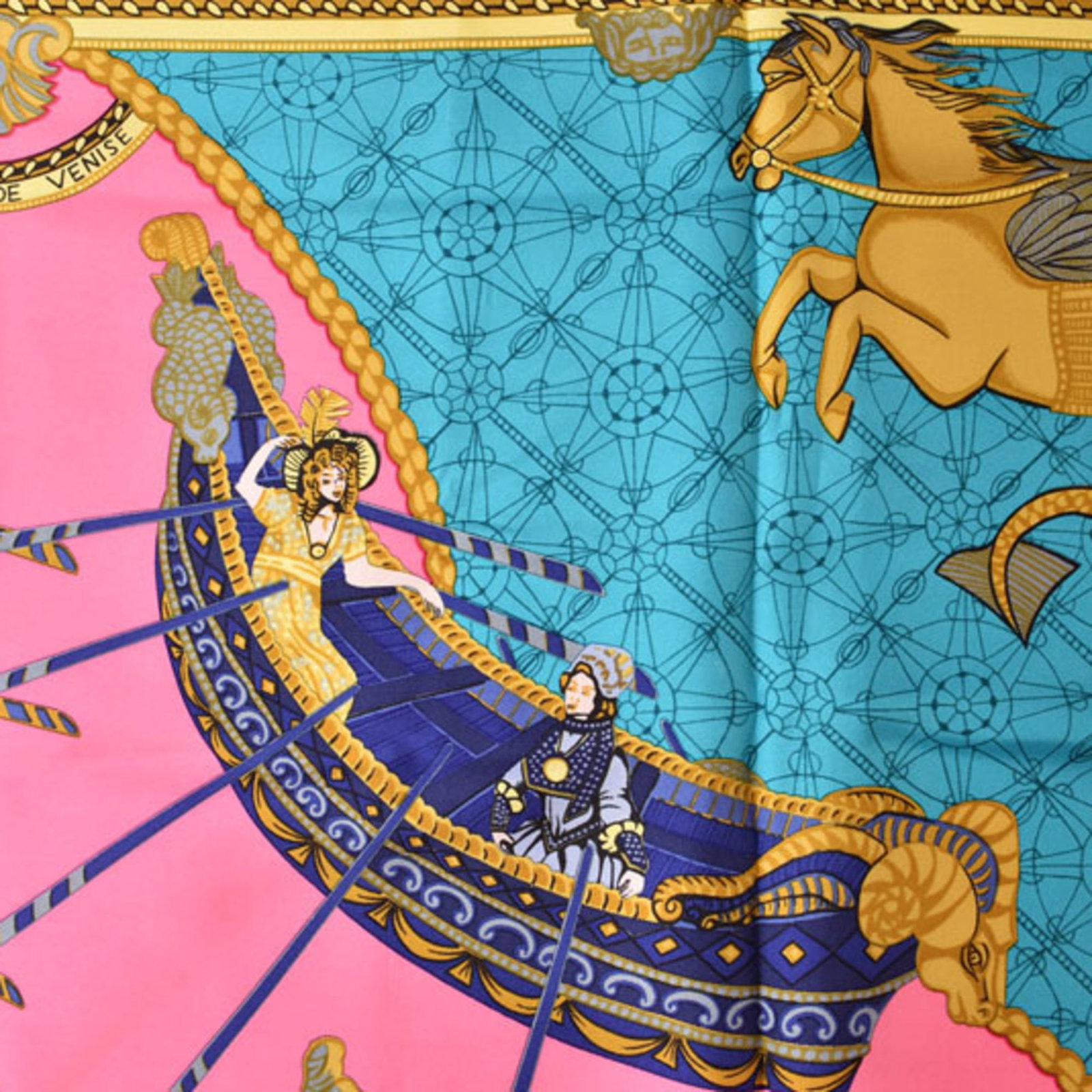 Silk Hermes Scarf - 7