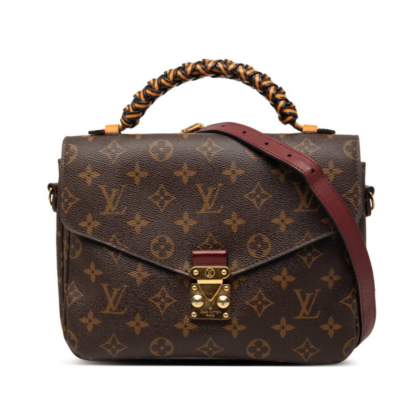 Pvc Leather Louis Vuitton Pochette Handbag Shoulder Bag: Pvc Leather Louis Vuitton Pochette Handbag Shoulder Bag PVC Leather Louis Vuitton Pochette Handbag Shoulder Bag is a unique and stylish accessory featuring a distinctive brown and multi-color design.