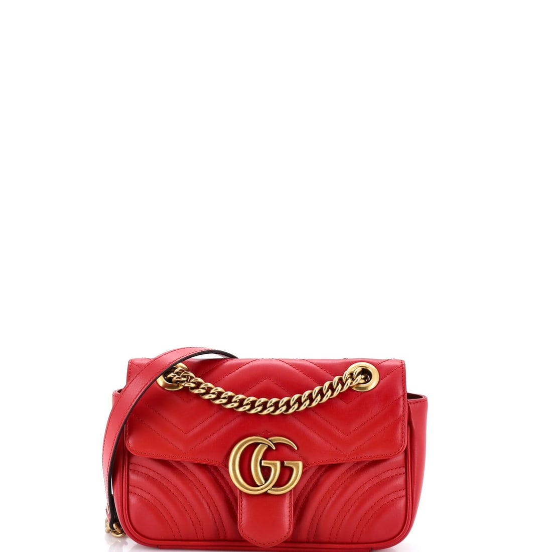 Gucci GG Matelasse Leather Mini Flap Bag Marmont: Gucci GG Matelasse Leather Mini Flap Bag Marmont The Gucci GG Marmont Flap Bag Matelasse Leather Mini is a stylish and compact cross body bag featuring a signature GG Marmont design. Made from