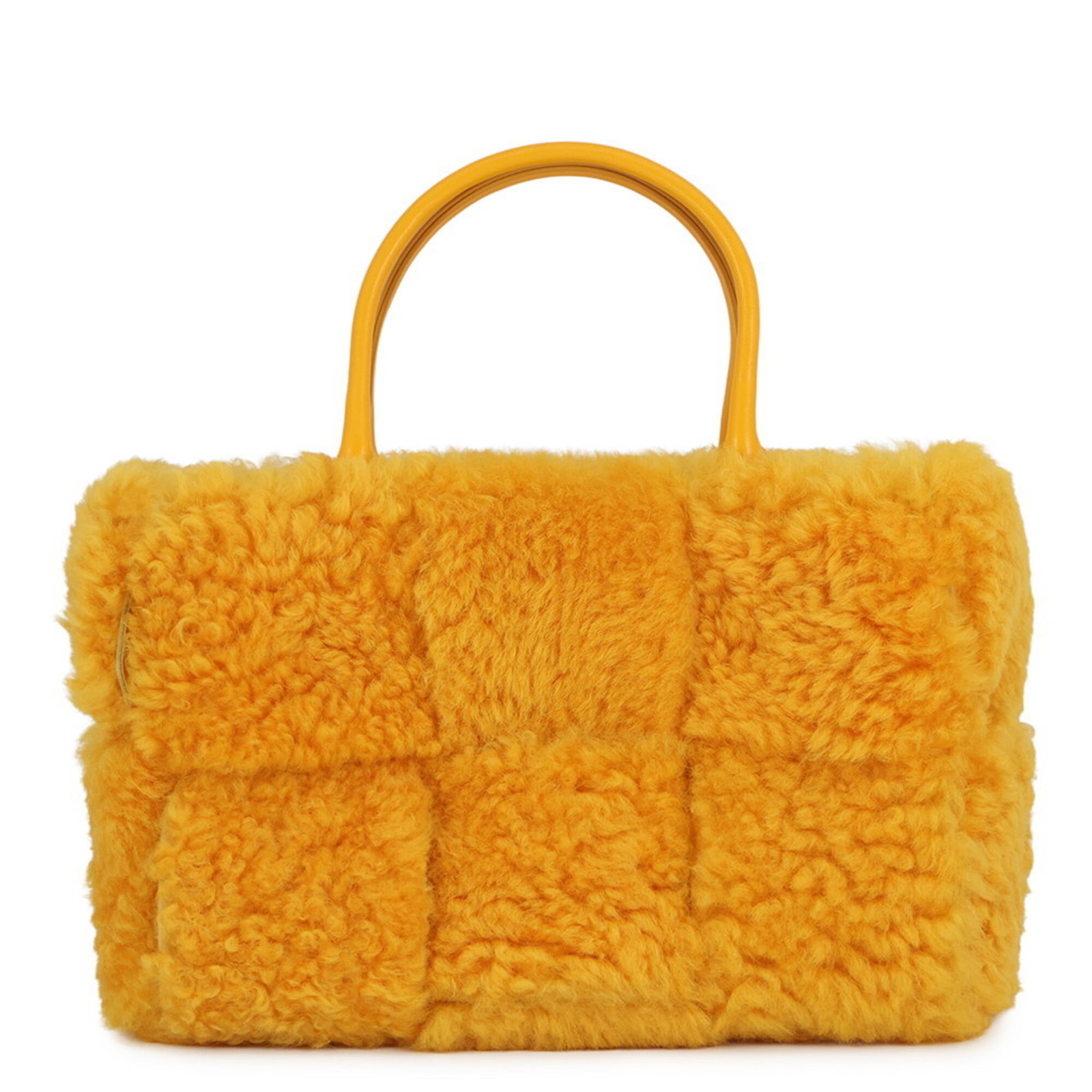 Pouch Leather Handbag Bottega: Pouch Leather Handbag Bottega Bottega Veneta's Pouch Leather Handbag boasts a vibrant yellow hue and sleek design, making it a stylish and eye-catching accessory. Crafted from high-quality leather,