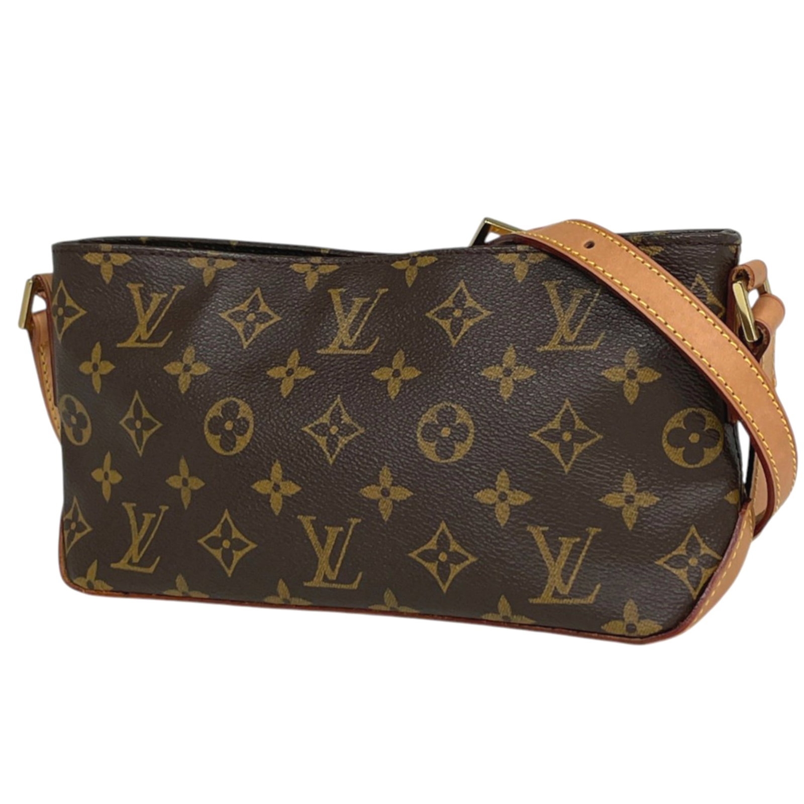 Shoulder Bag Monogram Pochette Louis Vuitton: Shoulder Bag Monogram Pochette Louis Vuitton Monogrammed with iconic Louis Vuitton design, this brown monogram pochette shoulder bag features a classic 12cm x 23cm x 7cm size, perfect for everyday