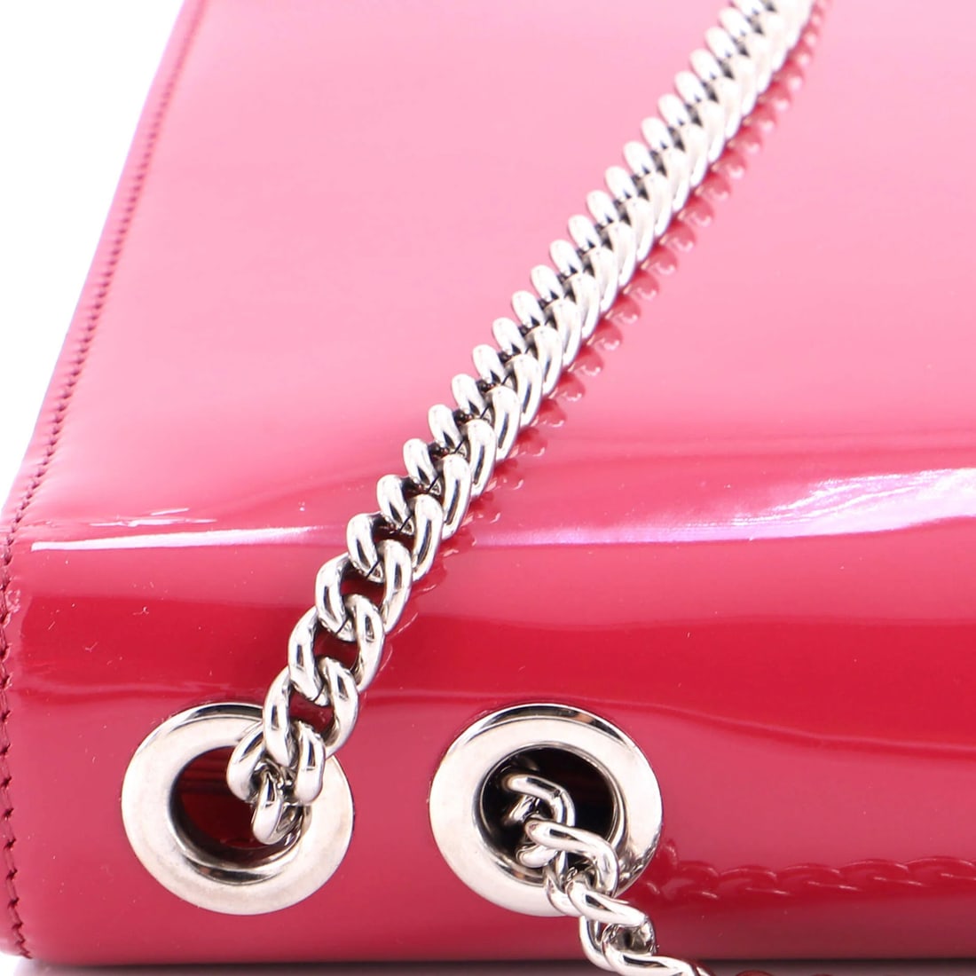 Patent Medium Gucci Interlocking Shoulder Bag - 6