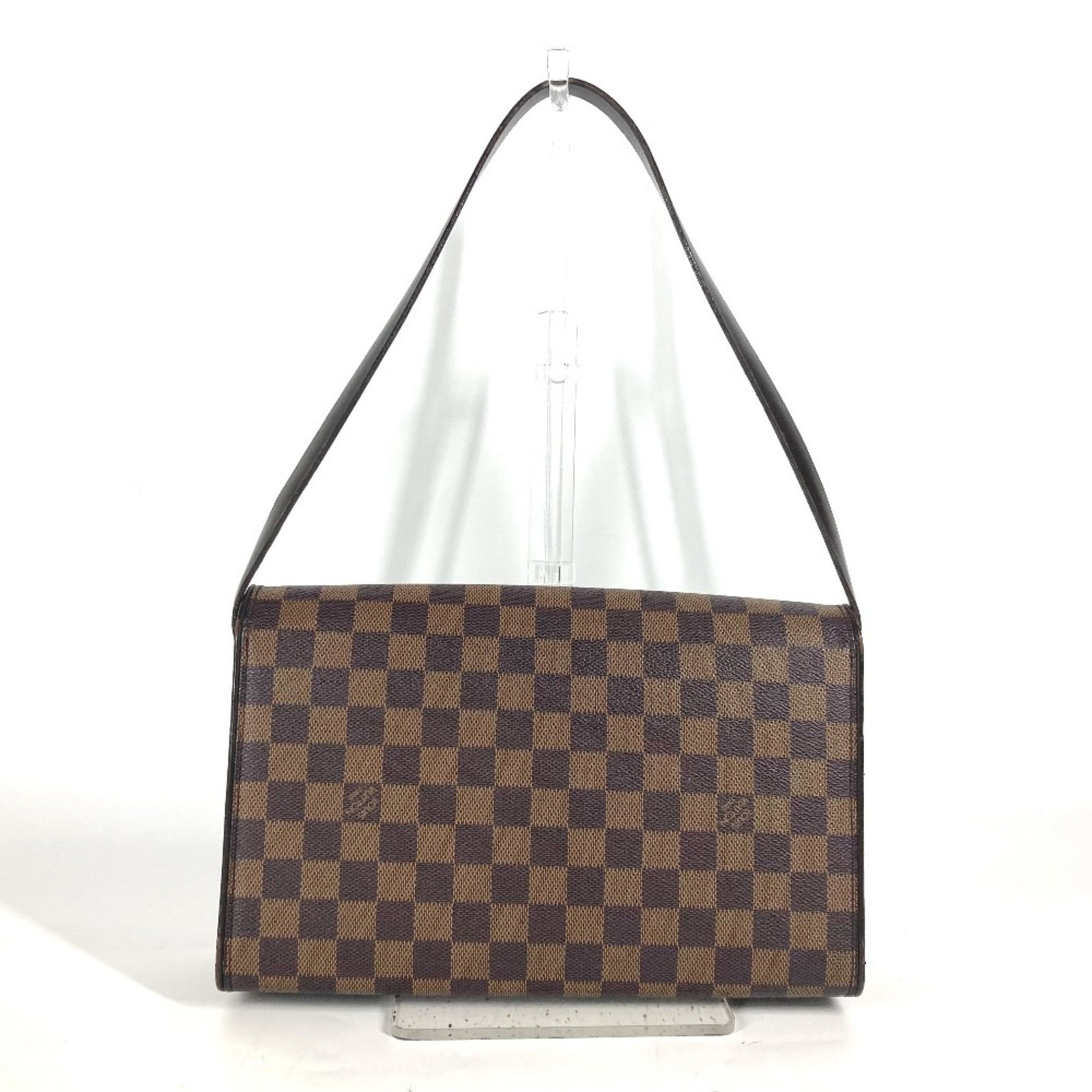 Damier Canvas Louis Vuitton Shoulder Bag: Damier Canvas Louis Vuitton Shoulder Bag Damier Canvas Louis Vuitton Shoulder Bag is a classic design made from high-quality Damier Canvas material, featuring a timeless brown Ebene color. Measuring