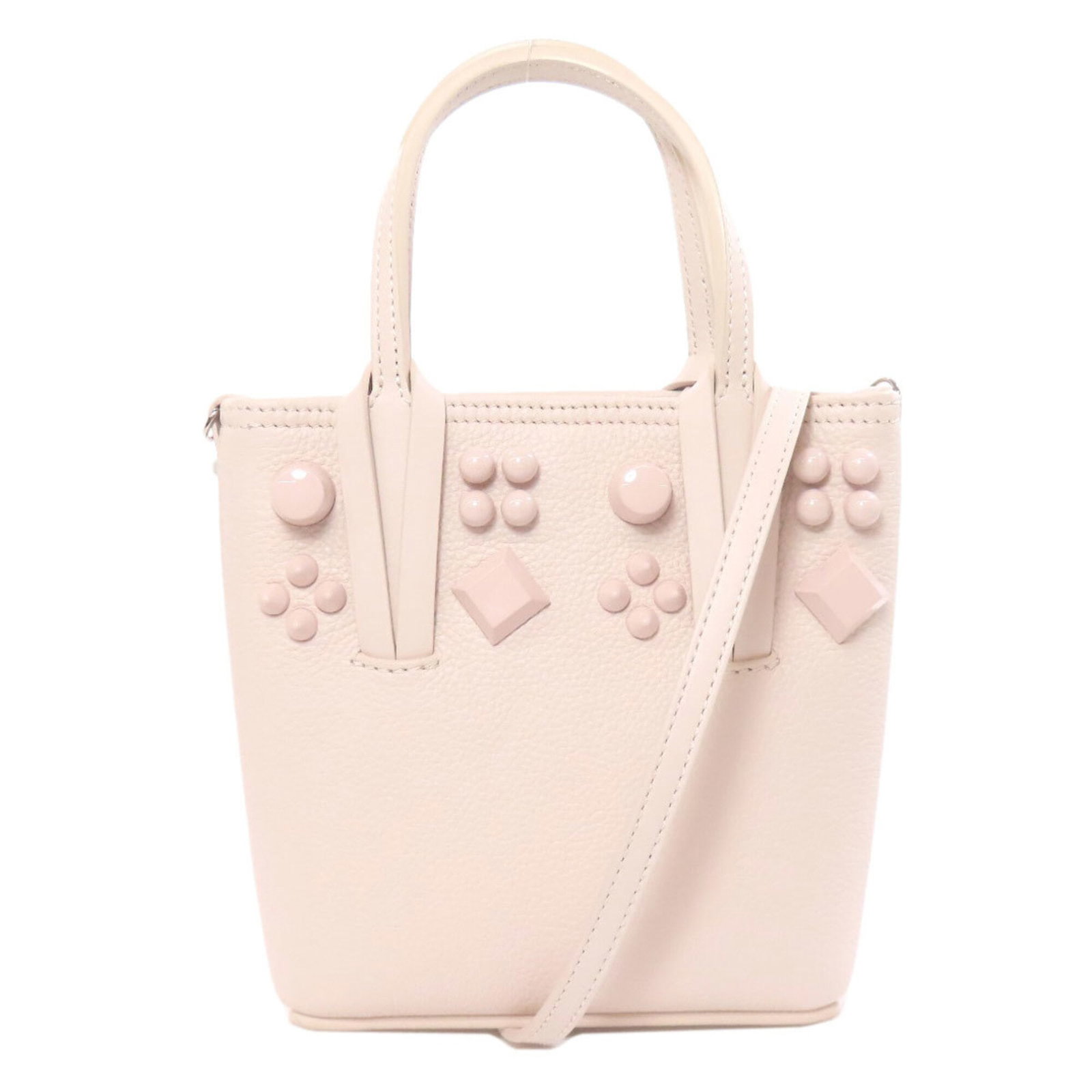 Christian Louboutin Handbag Tote Bag Leather: Christian Louboutin Handbag Tote Bag Leather Christian Louboutin Handbag Tote Bag Leather is a stylish tote bag made from high-quality Calfskin leather, available in a vibrant pink color. The bag