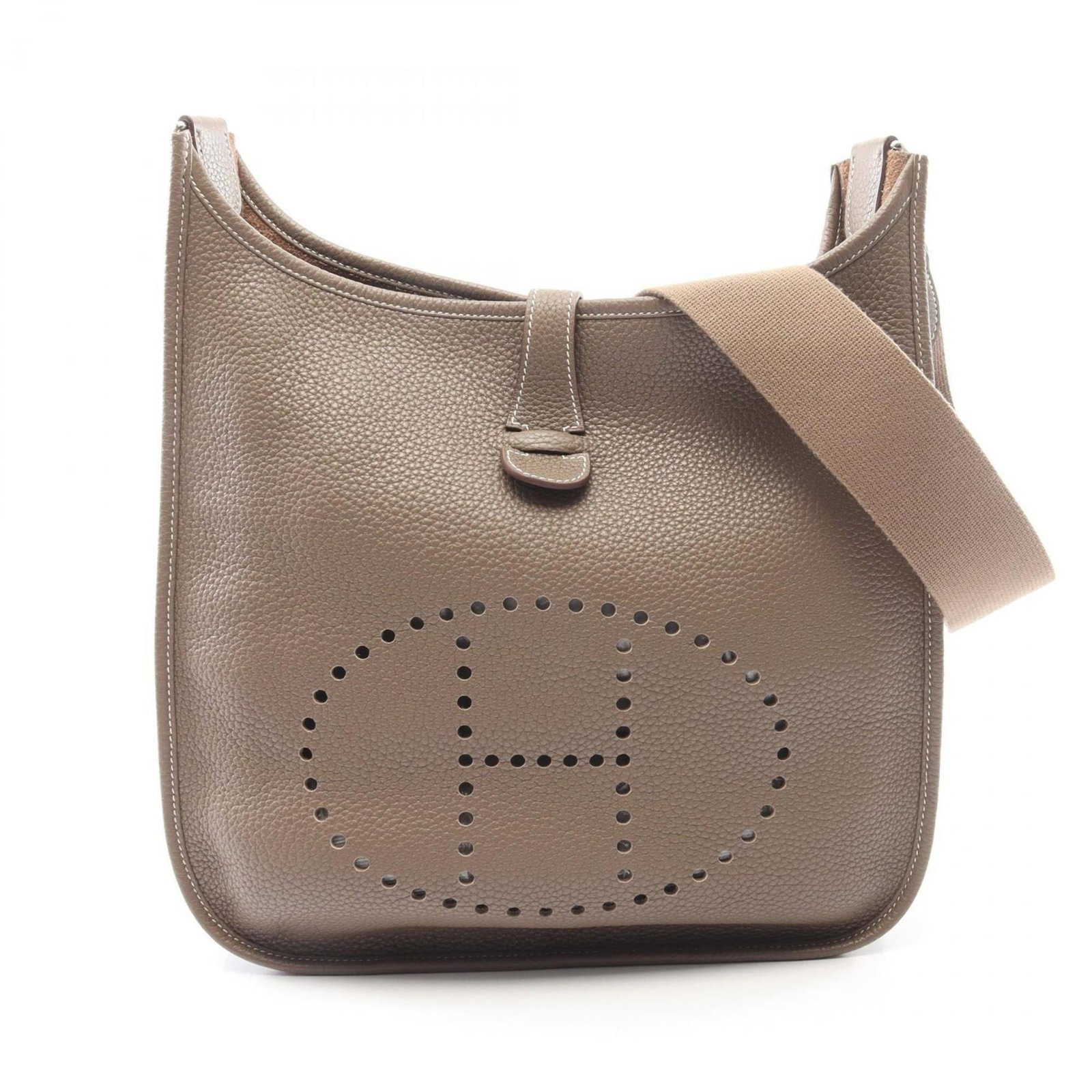 Clemence Taurillon Leather Shoulder Bag Hermes: Clemence Taurillon Leather Shoulder Bag Hermes Taurillon clemence leather gives this shoulder bag a unique, sophisticated look and feel. The bag's compact size and 31cm x 31cm x 7cm dimensions make it