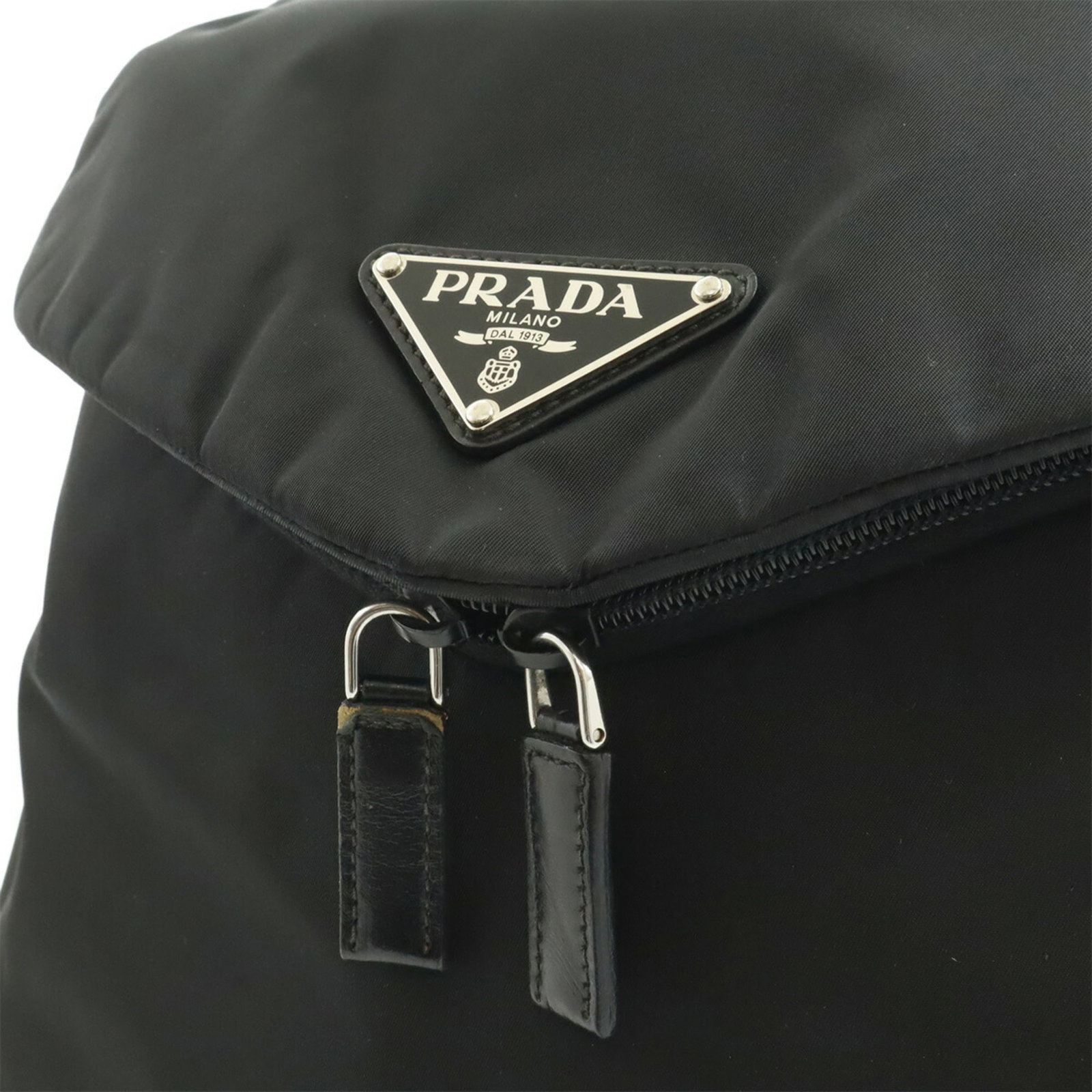 Backpack Nylon Leather Prada - 10