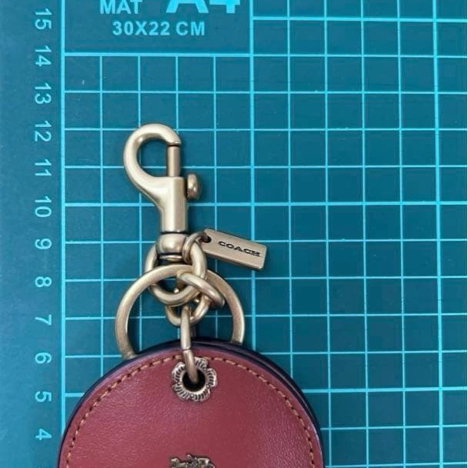 Keyring Leather Coach - 7