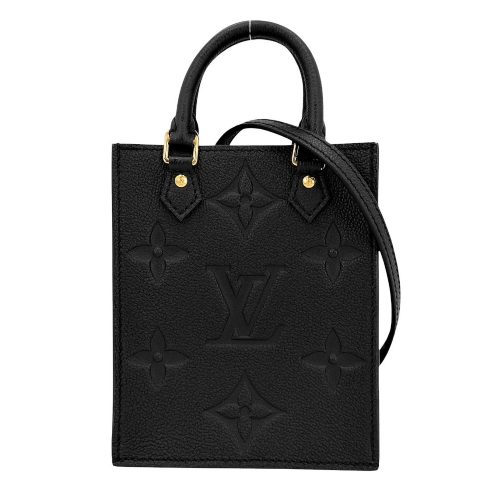 Louis Vuitton Handbag Pochette Monogram Empreinte Shoulder: Louis Vuitton Handbag Pochette Monogram Empreinte Shoulder Monogram Empreinte shoulder bag in Noir, a timeless and elegant design from Louis Vuitton. Measuring 17cm x 14cm x 5cm, this pochette