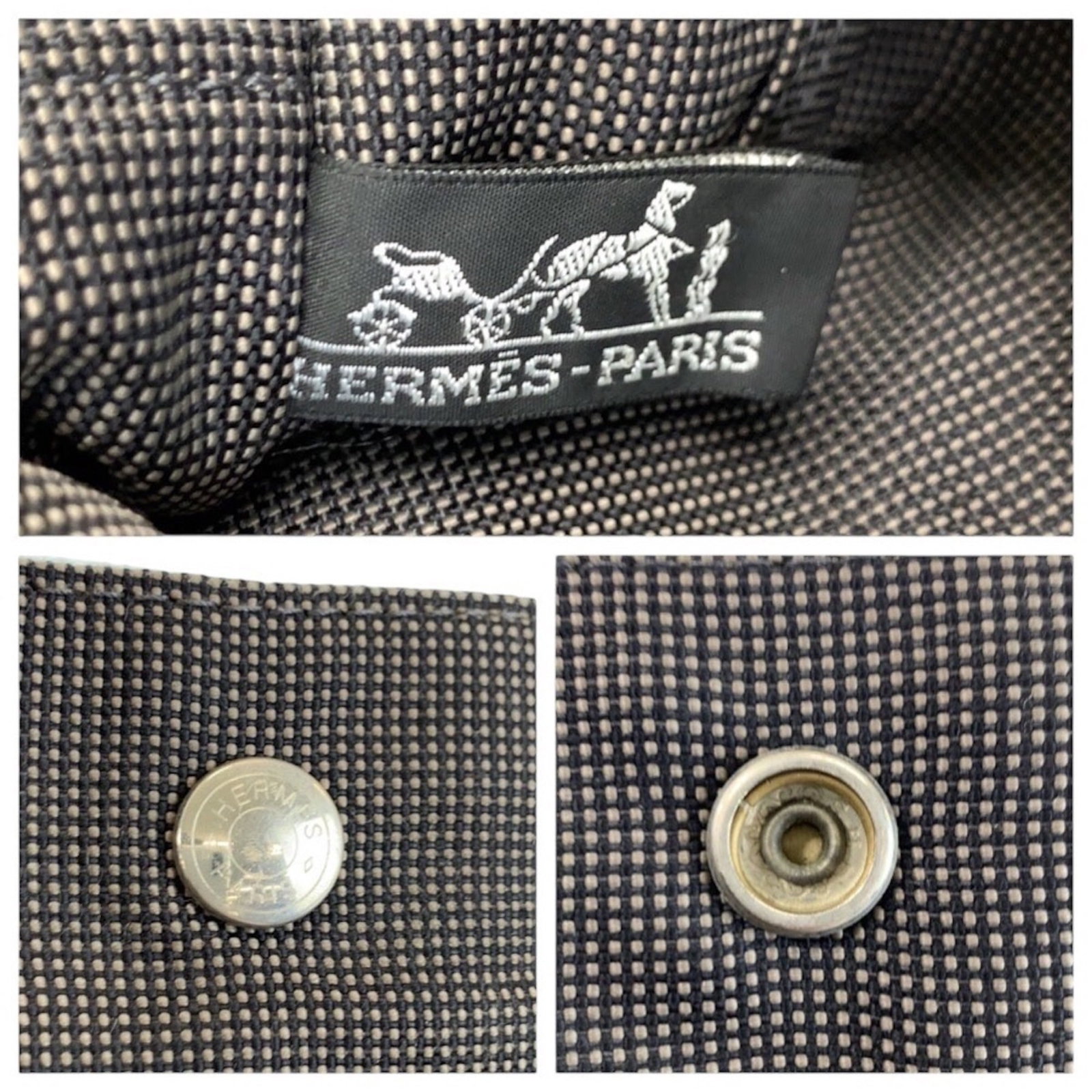 Polyamide Polyester Bag Tote Handbag Hermes - 3