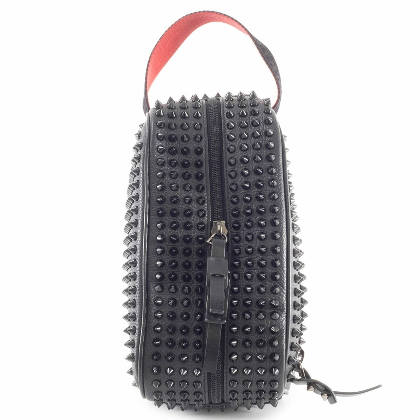 Louboutin Leather Bag Clutch Christian: Louboutin Leather Bag Clutch Christian The Christian Louboutin Leather Bag Clutch is a sleek and sophisticated black calfskin clutch, measuring 10.5cm x 22.5cm x 11cm. Made from high-quality leather, 