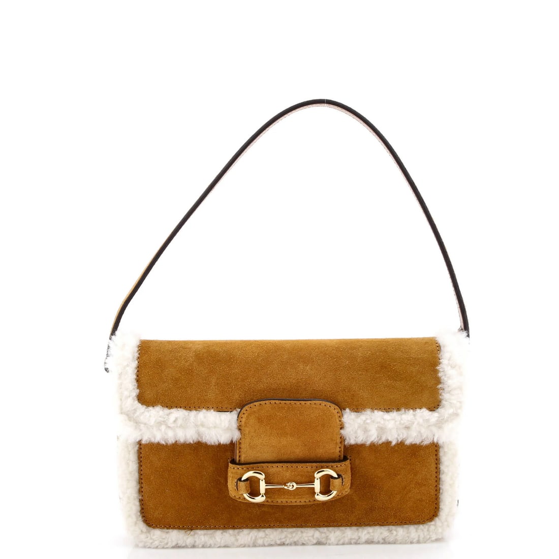Horsebit Suede Bag 1955 Mini Shearling Gucci Shoulder (1 of 5)