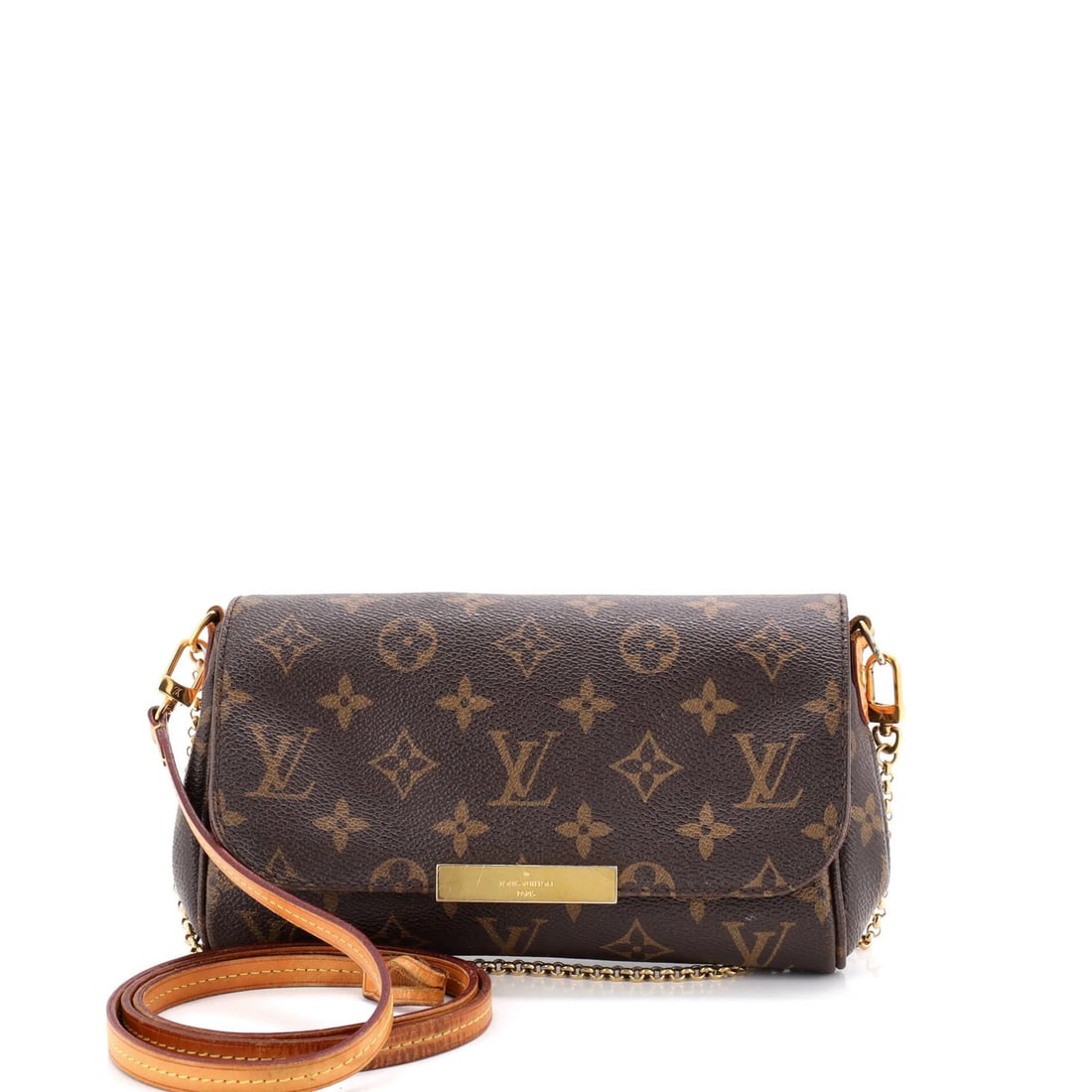 Favorite Handbag Canvas Monogram Louis Vuitton: Favorite Handbag Canvas Monogram Louis Vuitton Canvas Coated Brown Louis Vuitton Favorite Handbag Monogram PM, featuring a classic design with a signature monogram pattern, and a sturdy brown canvas