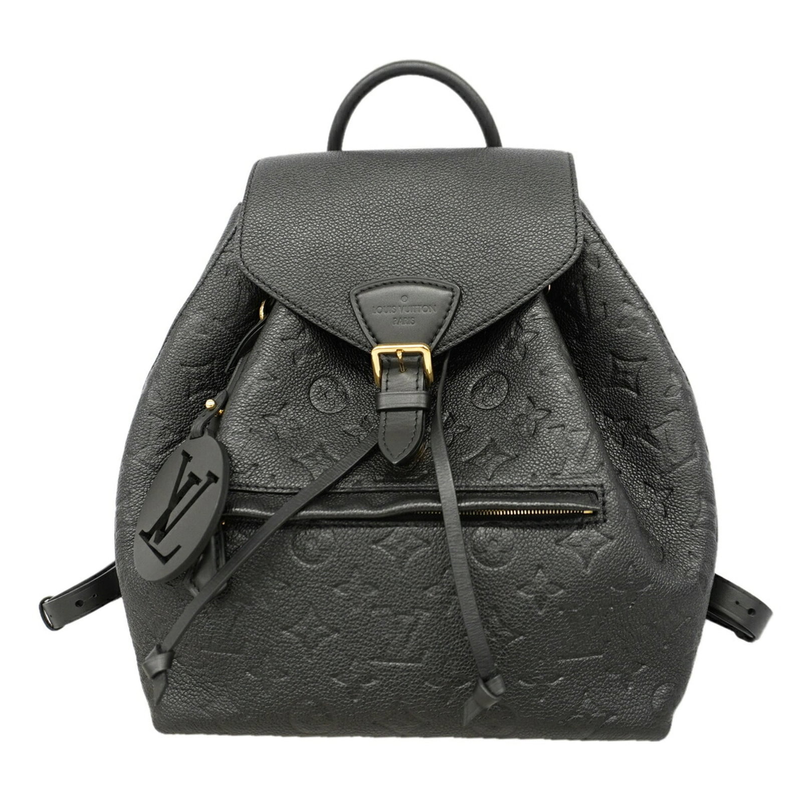 Louis Vuitton Backpack: Louis Vuitton Backpack The Louis Vuitton Backpack is a sleek and sophisticated women's bag with a classic design. Measuring 27cm x 24cm x 14.5cm, it features a timeless Noir color and a sturdy build.