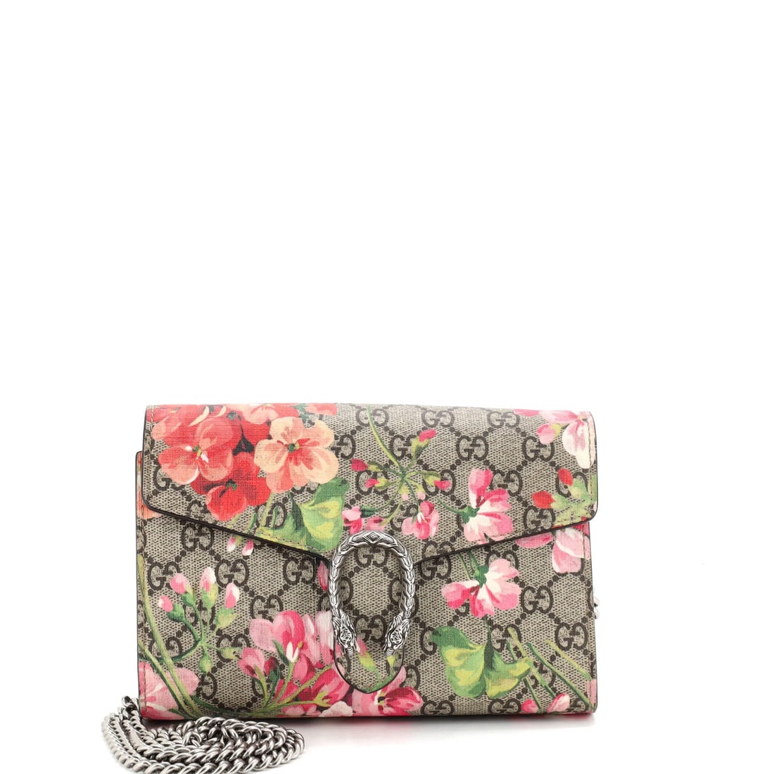 Chain Wallet Blooms Coated Canvas GG Small Dionysus Print Gucci: Chain Wallet Blooms Coated Canvas GG Small Dionysus Print Gucci Chain Wallet Blooms Coated Canvas GG Small Dionysus Print GucciThis Gucci small Dionysus print cross body bag features a Chain Wallet Bl
