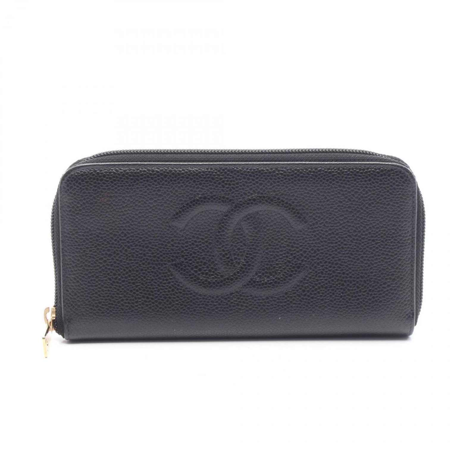 Chanel Long Wallet (Bi-Fold) Grained Calfskin: Chanel Long Wallet (Bi-Fold) Grained Calfskin Grained Calfskin Black Bi-Fold Wallet. This Chanel Long Wallet is crafted from high-quality Grained Calfskin, providing a luxurious feel and durability.