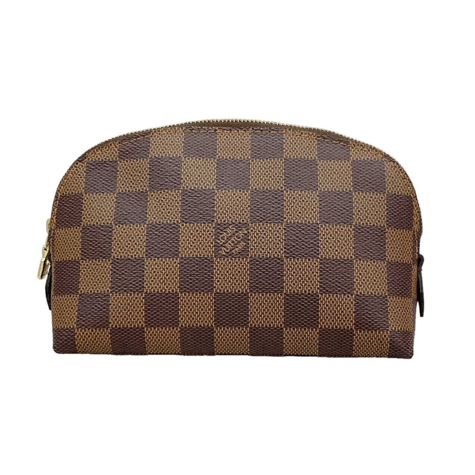 Louis Vuitton Pouch: Louis Vuitton Pouch Ebene-colored Louis Vuitton pouch with a classic design, measuring 11cm x 17cm x 6.5cm. This stylish accessory features a sleek and timeless silhouette, perfect for adding a touch