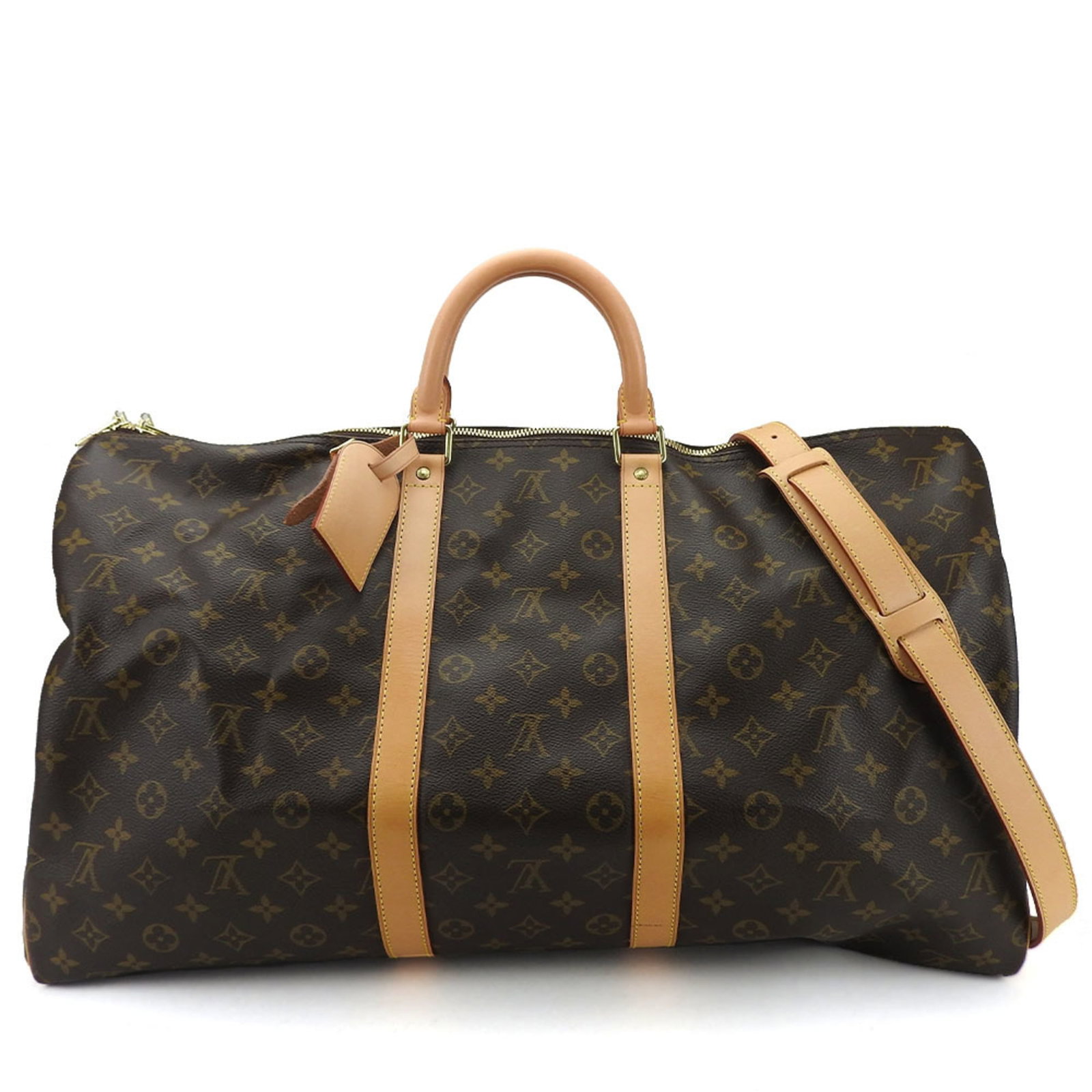 Weekend bag with monogram Louis Vuitton Boston: Weekend bag with monogram Louis Vuitton Boston Monogram Louis Vuitton Boston weekend bag with a classic design, featuring a timeless monogram pattern and a sturdy zipper closure. This stylish bag is