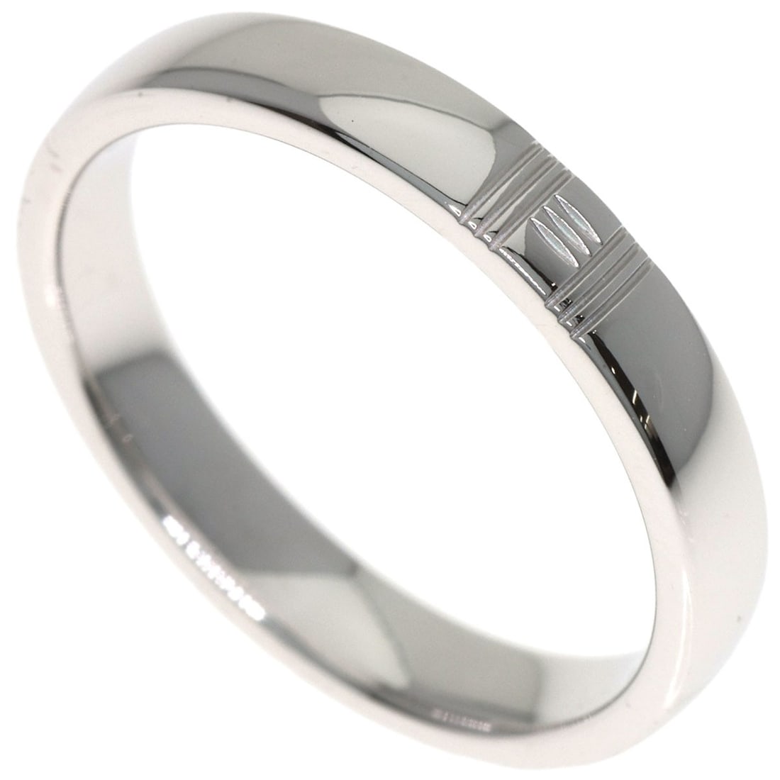 Kelly Hermes White Gold Ring #47 K18 Alliance: Kelly Hermes White Gold Ring #47 K18 Alliance K18 White Gold Ring #47 Alliance boasts a sleek, silver metal design with a striking white gold finish. This elegant ring features a unique style and no