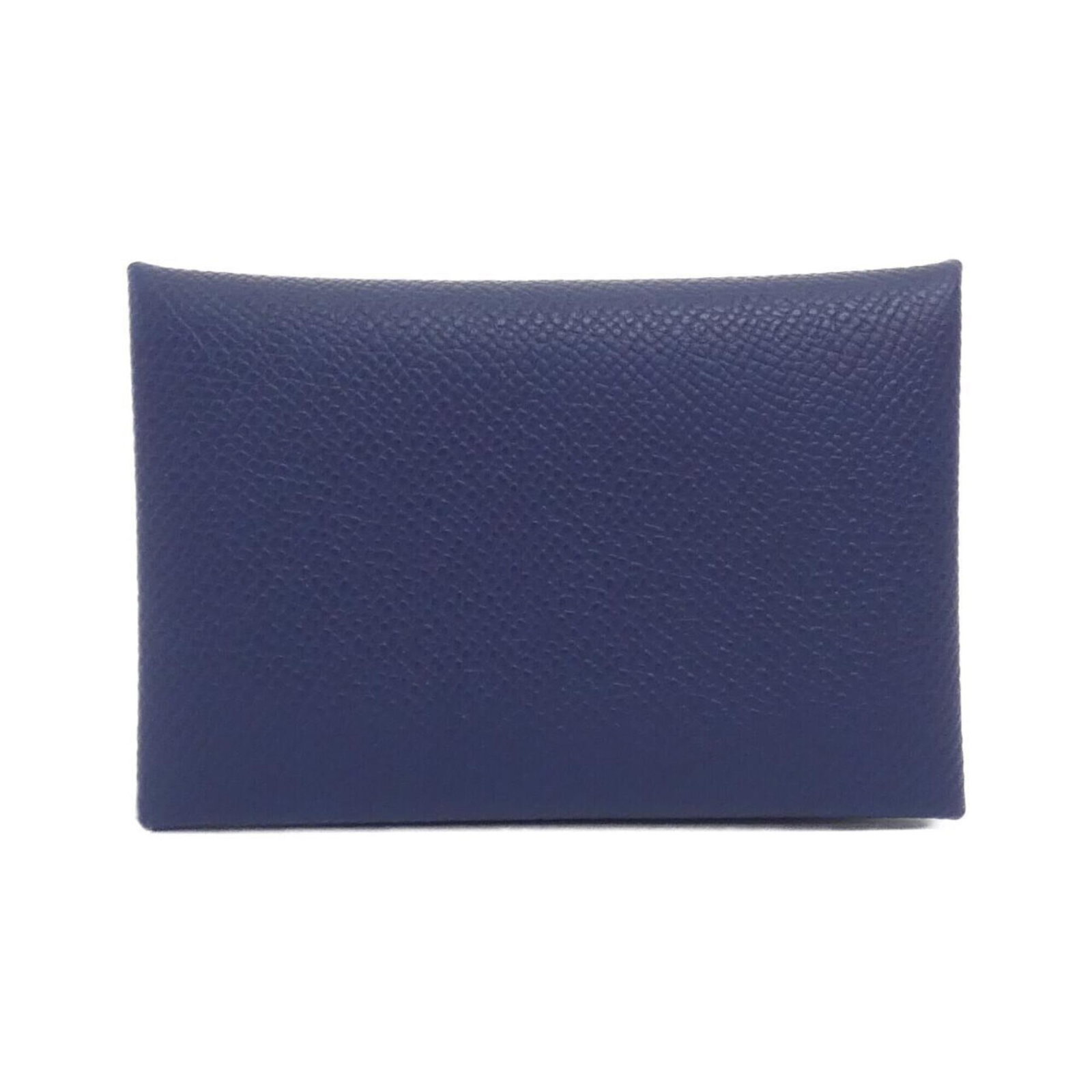 Epsom Leather Card Case Hermes: Epsom Leather Card Case Hermes Epsom leather card case from Hermes, featuring a stylish blue or navy design. This compact case measures 7cm x 11cm x 1.5cm and is crafted from high-quality Epsom