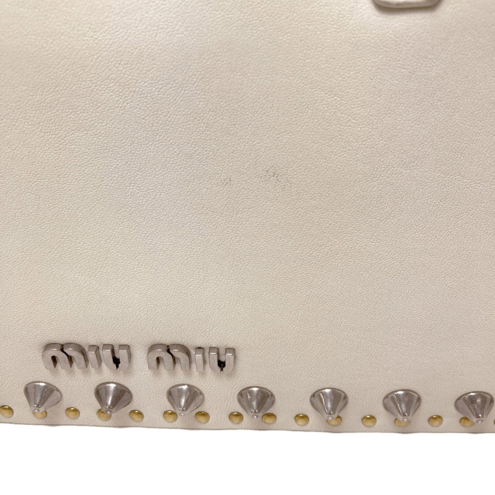 Handbag Miu Leather - 14