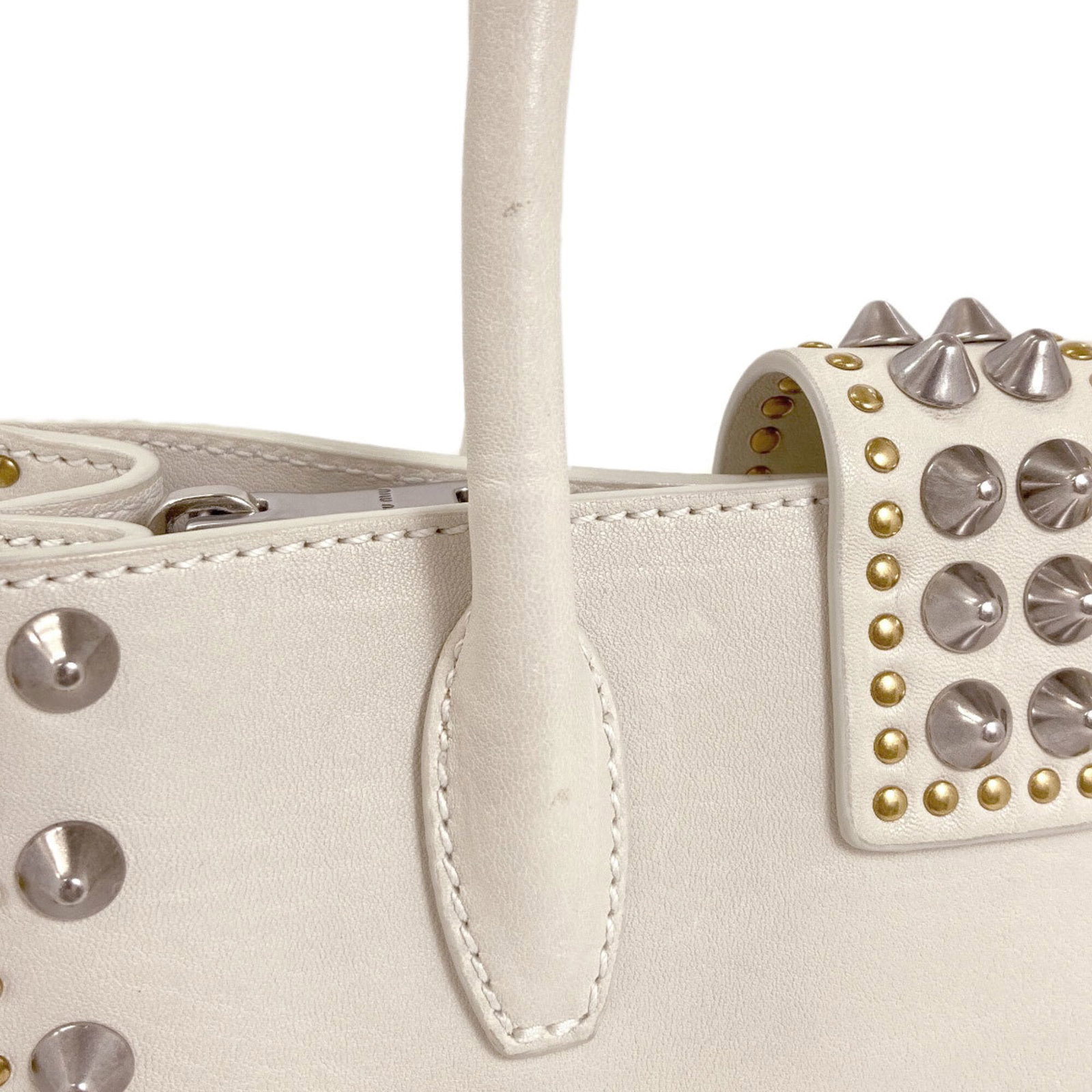 Handbag Miu Leather - 20