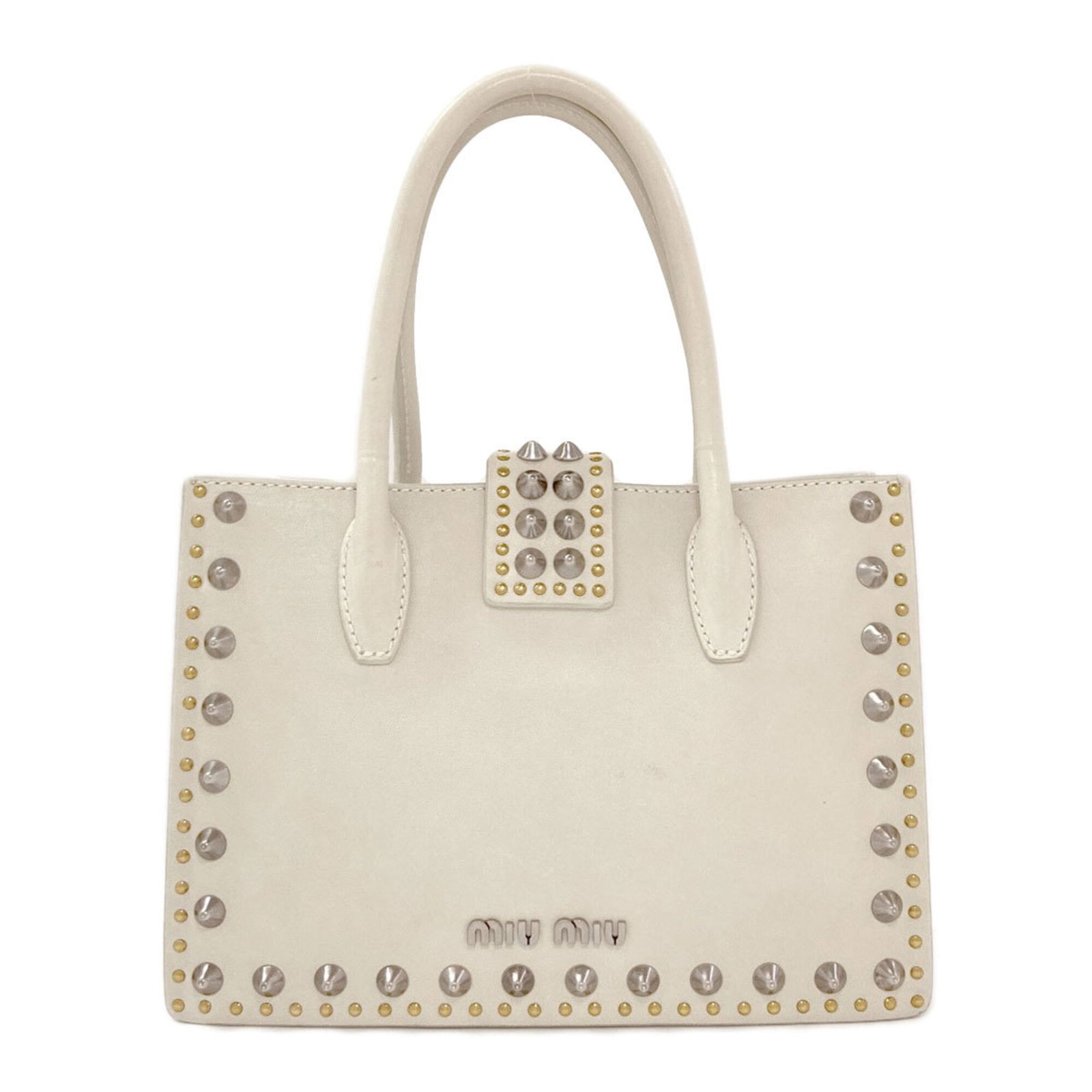 Handbag Miu Leather - 2