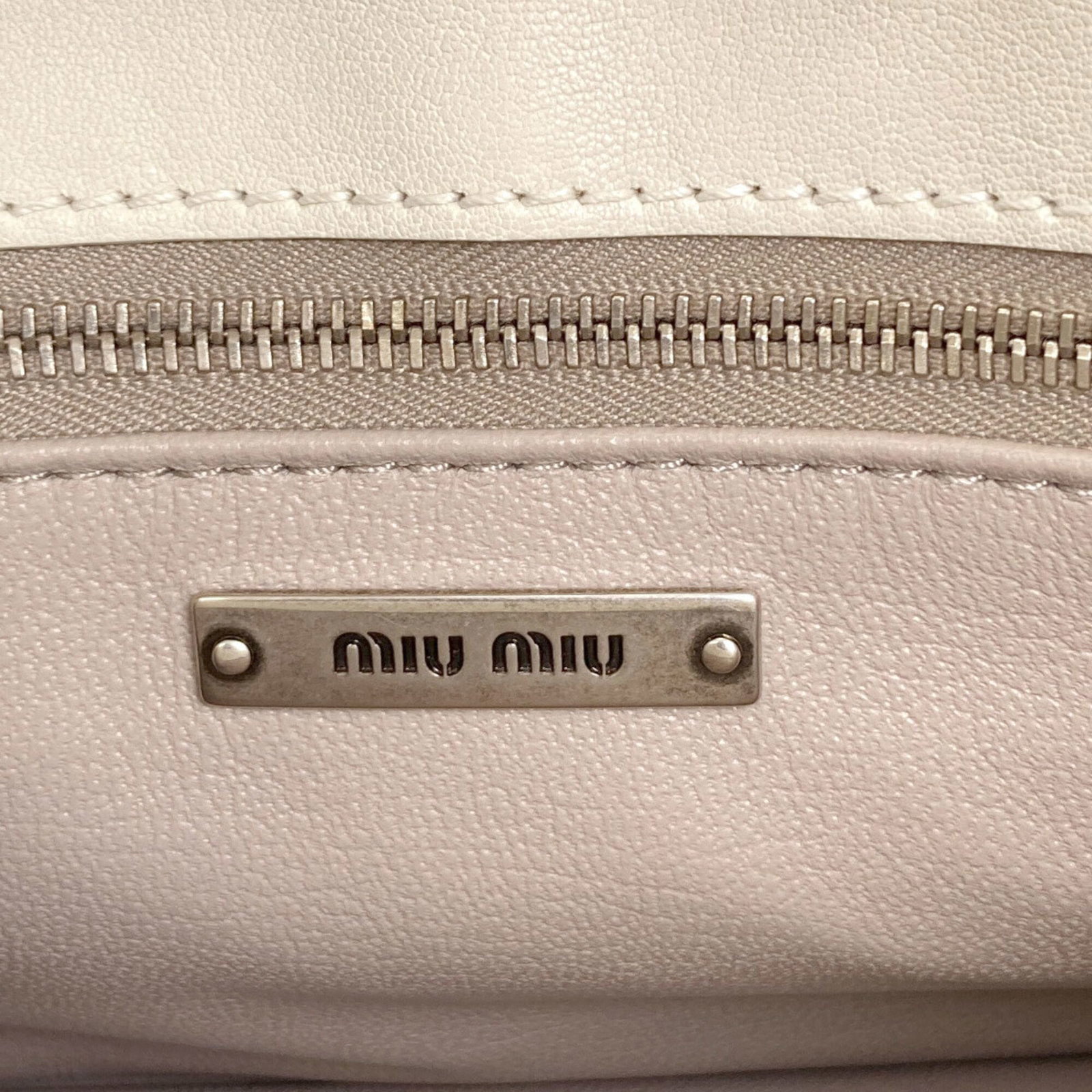 Handbag Miu Leather - 6