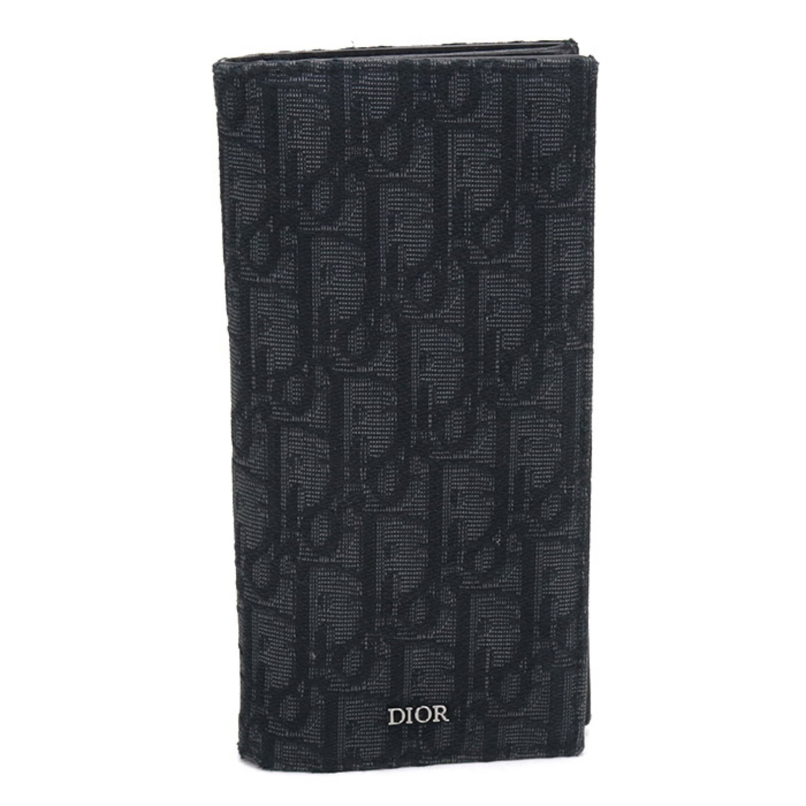 Jacquard Christian Dior Wallet Long Bi-Fold: Jacquard Christian Dior Wallet Long Bi-Fold The Jacquard Christian Dior Wallet Long Bi-Fold boasts sleek, sophisticated design with a black color that exudes elegance. Made from high-quality Jacquard 